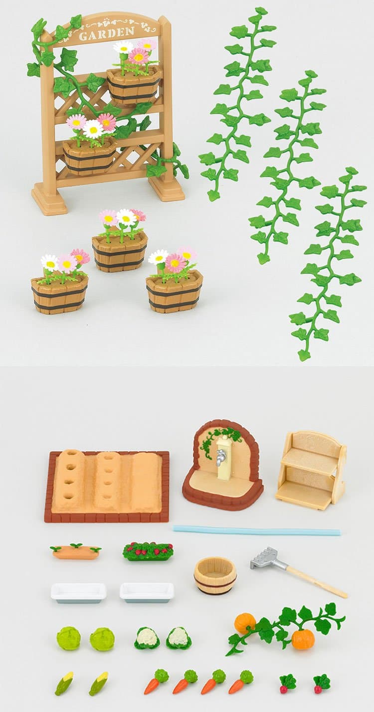 2 Outdoor Sets Bundle - Floweaand Ivy Set and Vegetable Garden Set (Japan Import)