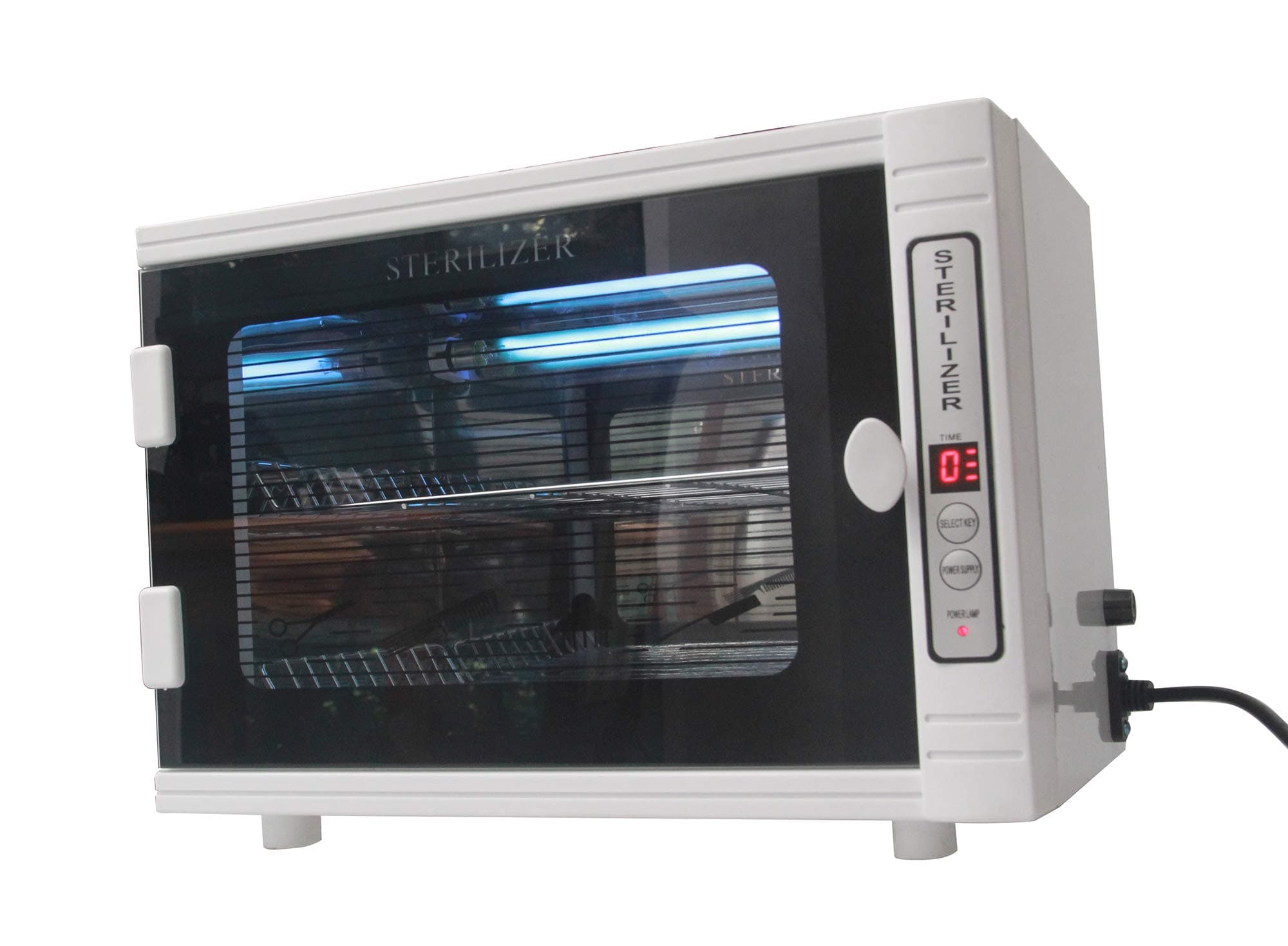 TIYOUNG 8L UV Tool Sterilizer Cabinet with Timer, Sterilization for Manicure Spa Beauty Salon Equipment