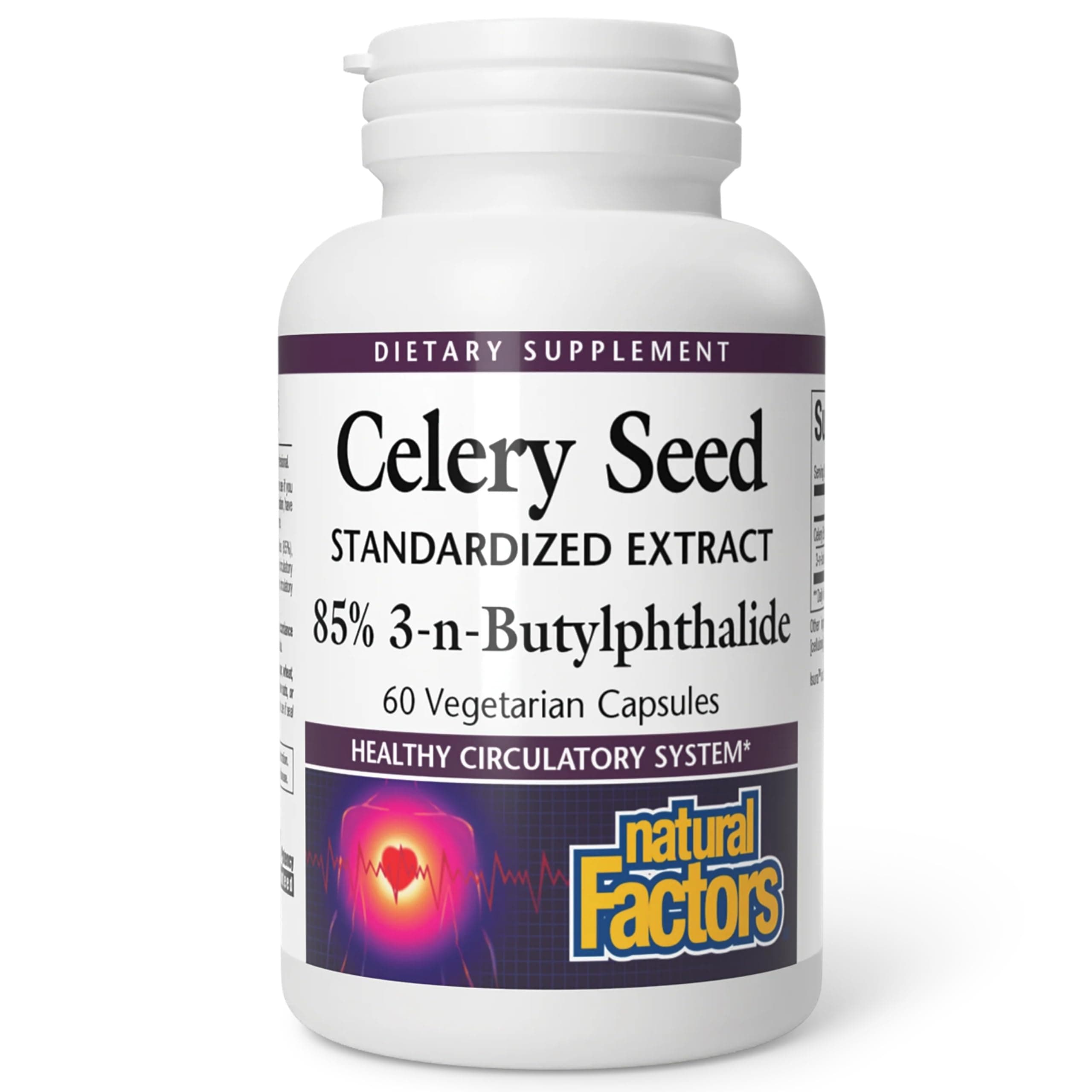 Natural Factors Celery Seed Extract 60 Vegetarian Capsules