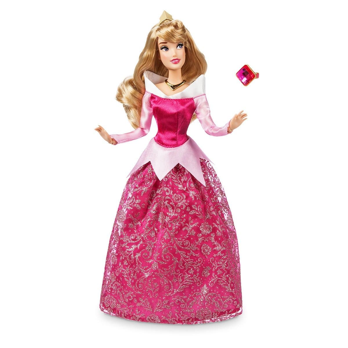 SleppingB Disney Store Aurora Classic Doll with Ring -11 1/2'' 2018 Version
