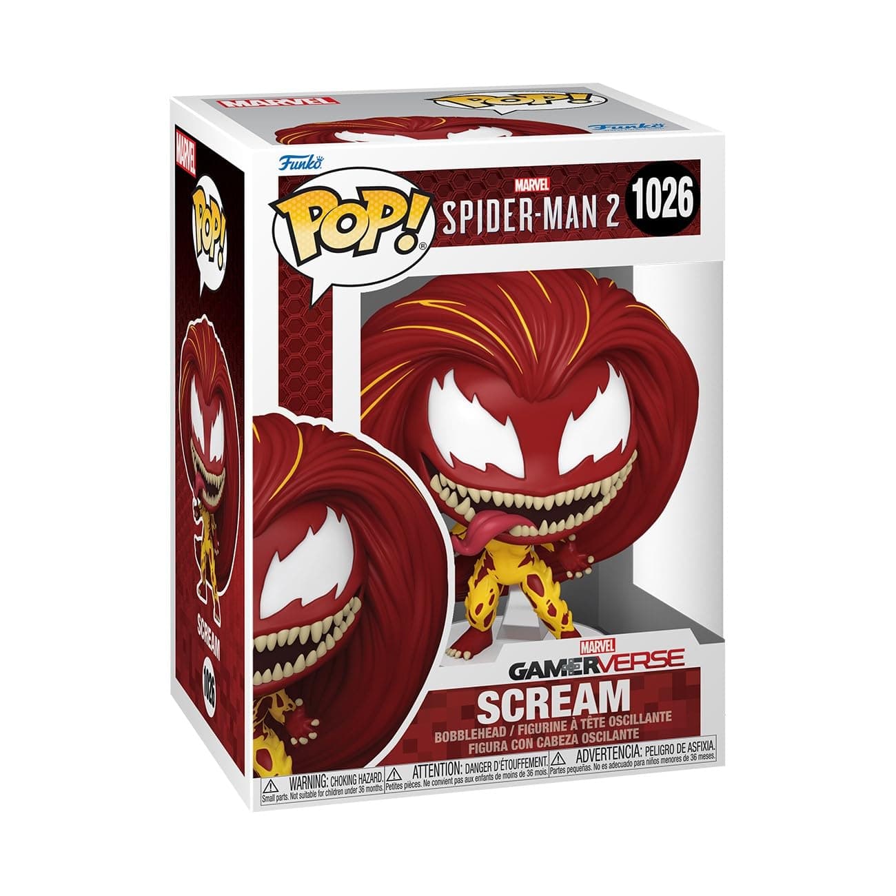Pop Marvel: Gamerverse - Spider-Man 2: Scream - Spider-Man 2 Video Game - Collectable Vinyl Figure - Gift Idea - Official Merchandise - Toys for Kids & Adults - Video Games Fans
