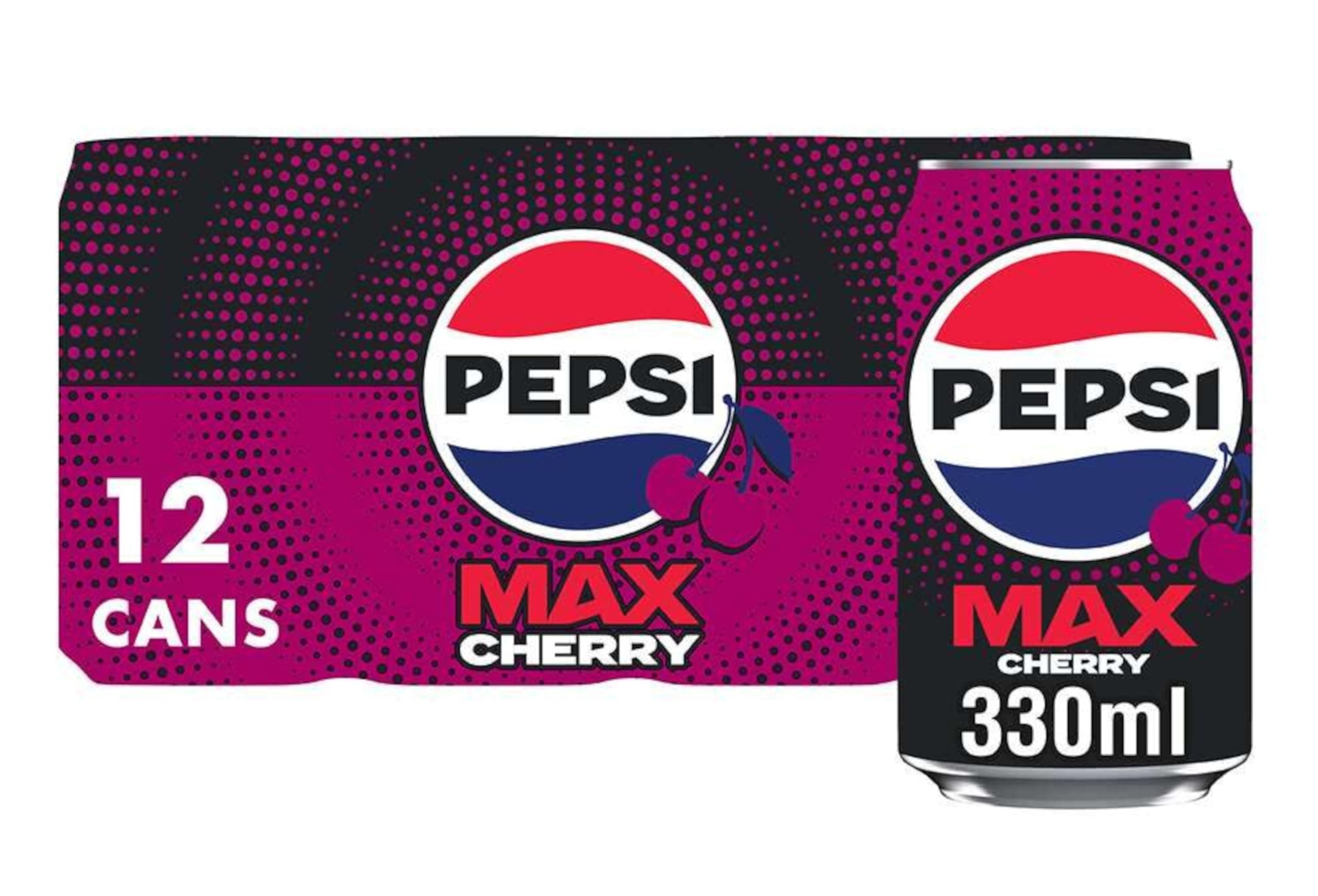 Max Cherry - No Sugar - 12 x 330ml cans