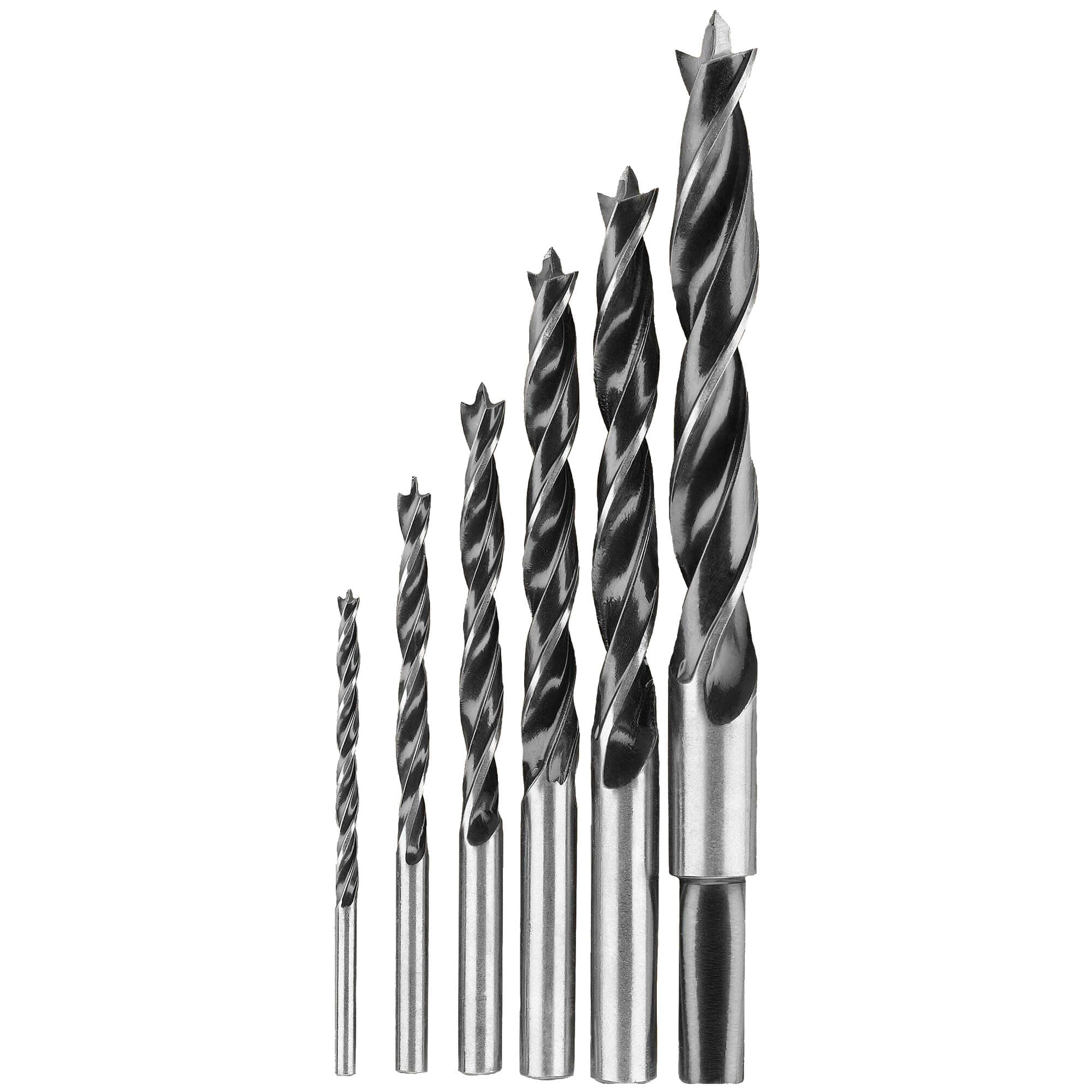 Drill Bit Set, Brad Point, 6-Piece (DW1720) , Black