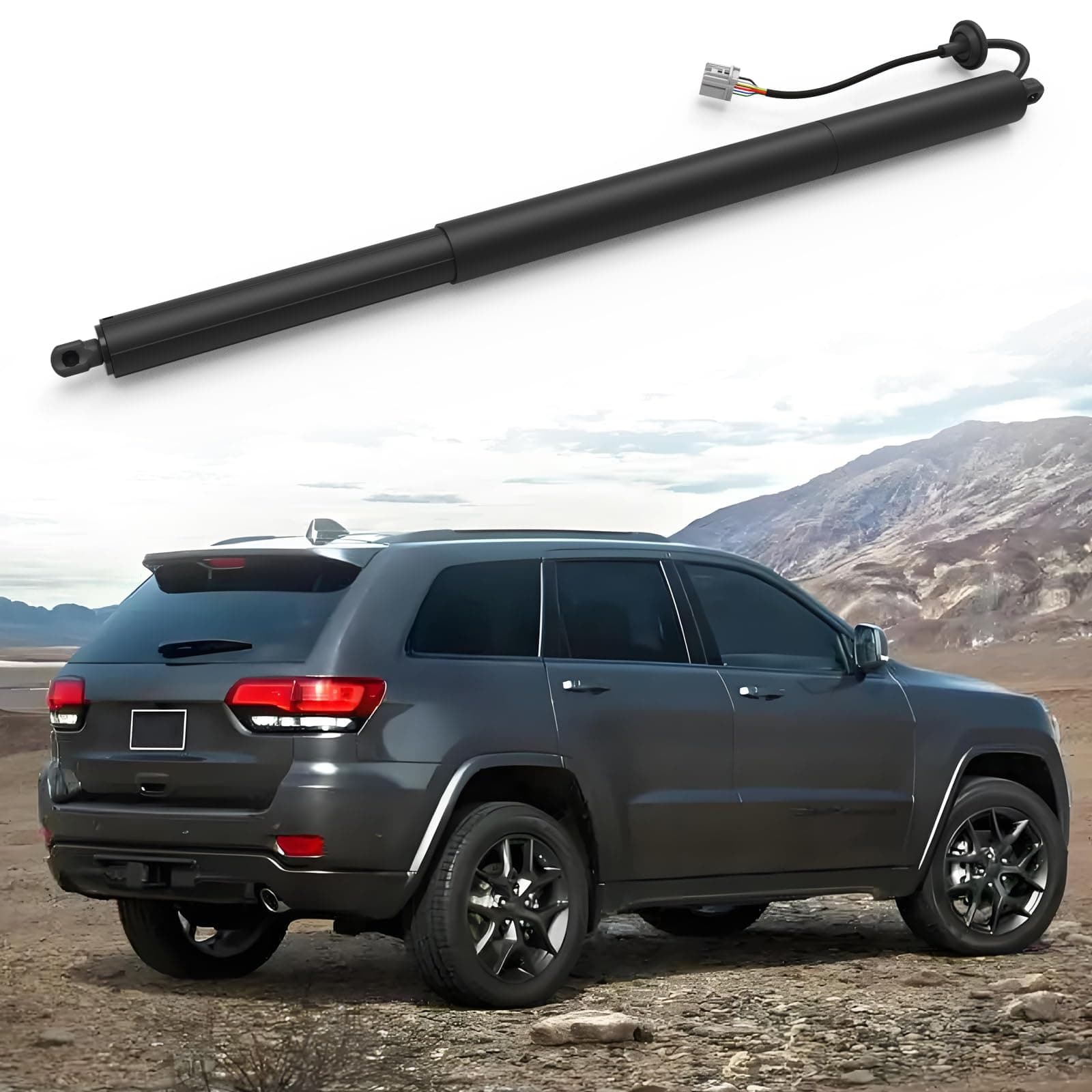 Left Driver Side Electric Liftgate Strut Compatible with 2011-2022 Jeep Grand Cherokee Sport Utility WK2 Series Power Tailgate Shock Support # 55399277AD 55399277AC