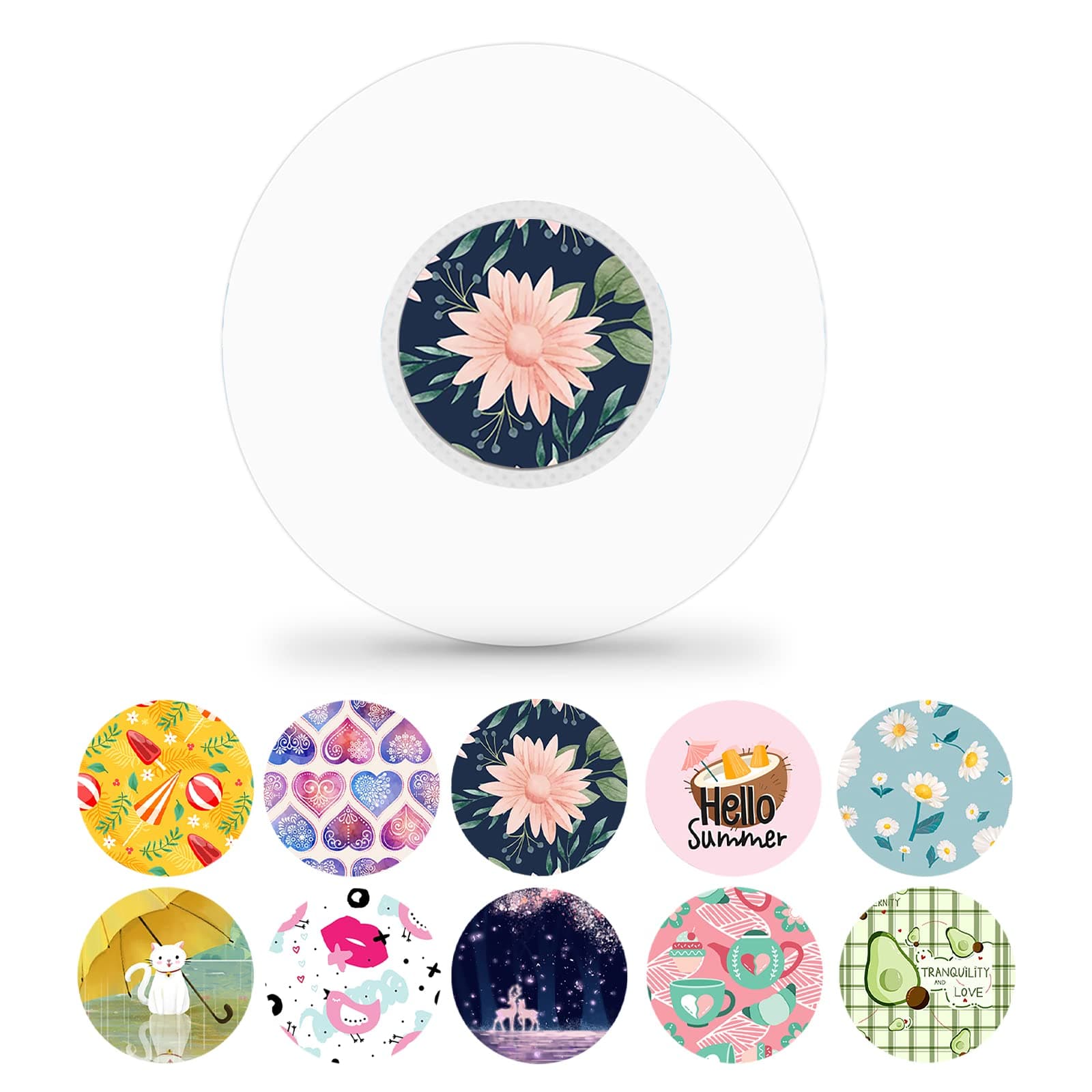 Waterproof Sensor Covers for Libre 2 & Libre 2 Sensor Stickers, Freestyle Transparent Adhesive Patches Latex-Free Tapes Long Stay for 14 Days Total 40 Pack