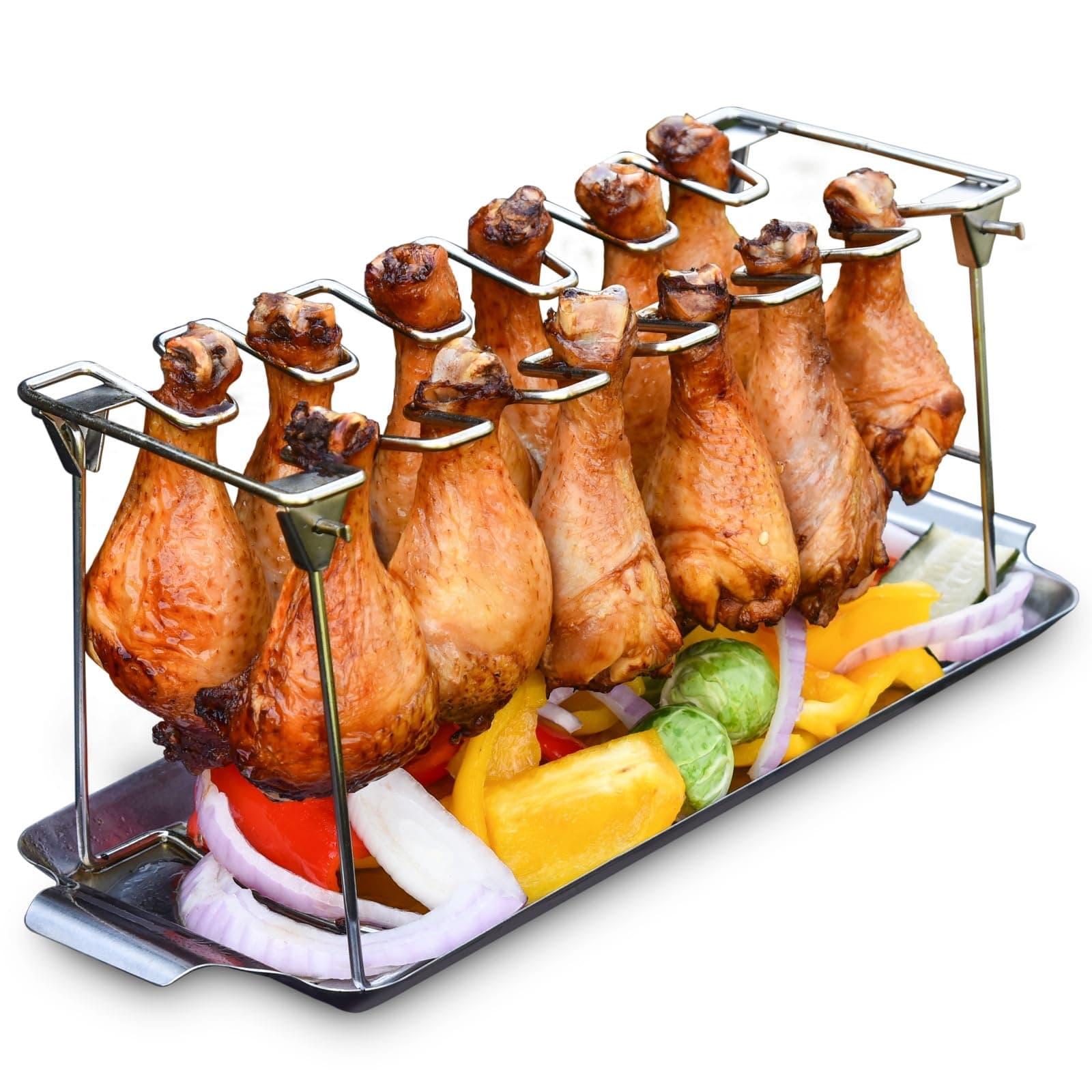 Chicken Leg Rack with Drip Tray