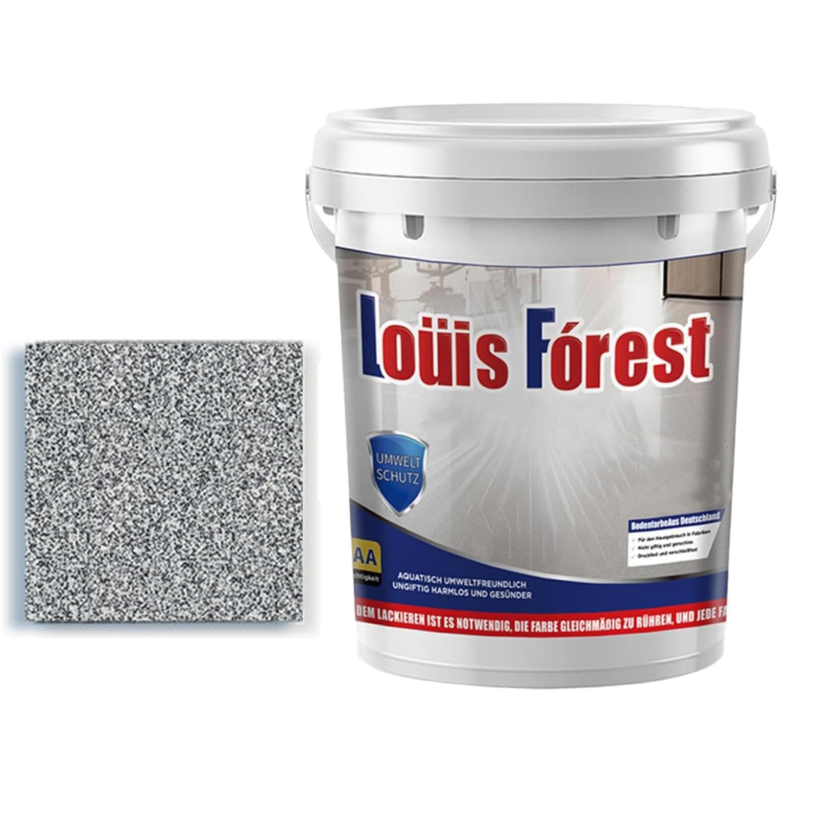 Epoxy Colored Sand Floor Paint, Epoxy Floor Paint, Waterproof, Non-Slip, for Basement, Wood Floors, Garage, Outdoor (Dark Gray,0.79Gal(3kg))