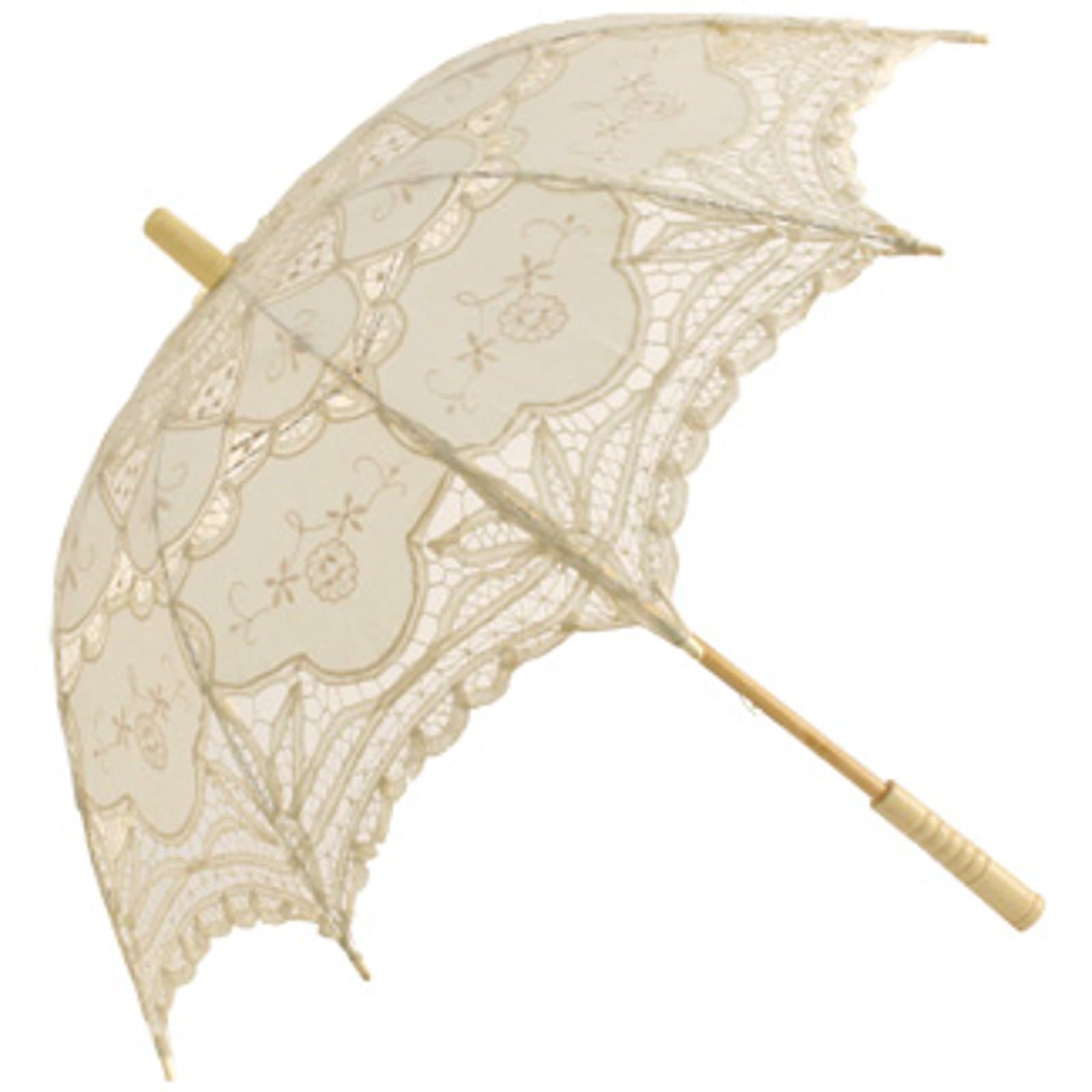 Abigail Lace Parasol in Cream