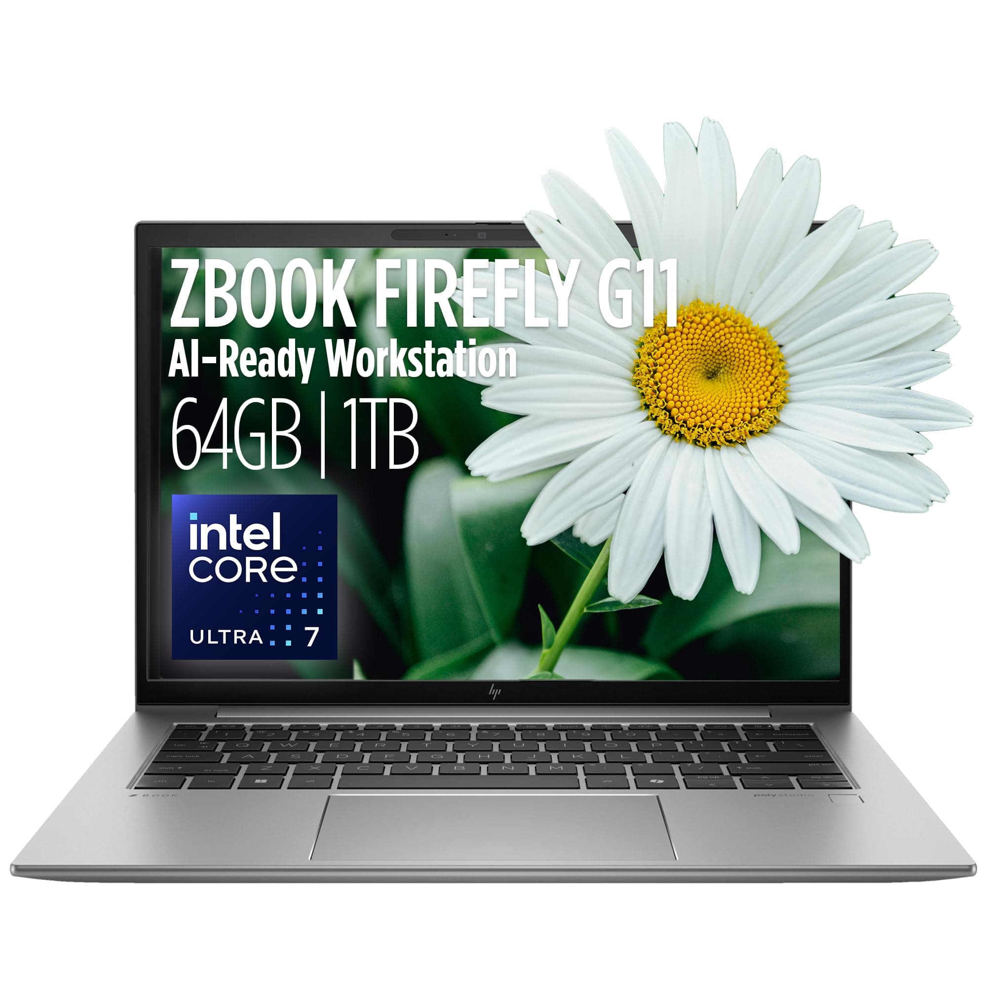 HP ZBook Firefly G11 14” AI-Ready Mobile Workstation IPS WUXGA (Intel Ultra 7 155U 12-Core, 64GB DDR5, 1TB SSD, Backlit KYB, Fingerprint, 2 Thunderbolt 4, WiFi 6E, 5MP Cam, Win 11 Pro) w/MAJ Deskpad