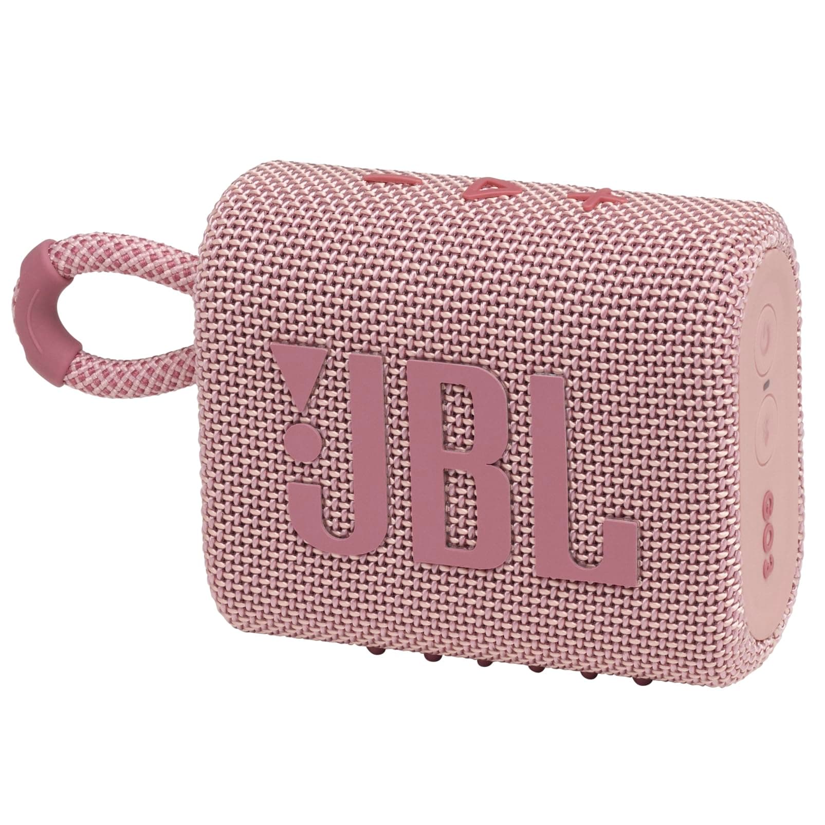 Go 3 - Portable Mini Bluetooth Speaker, big audio and punchy bass, IP67 waterproof and dustproof, 5 hours of playtime, speaker for home, outdoor and travel (Pink)