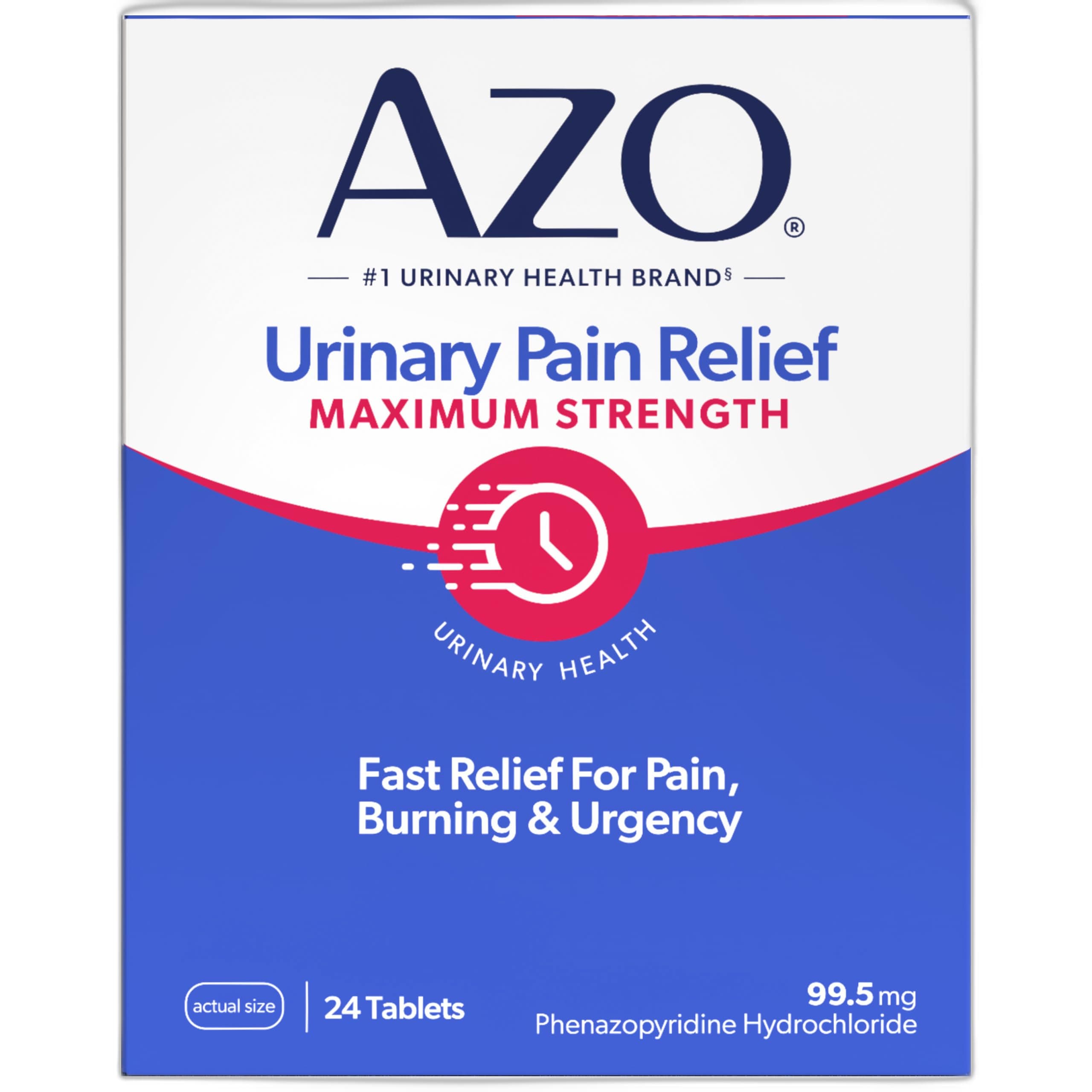 Azo Urinary Pain Relief Max Strength 24 count Tablets