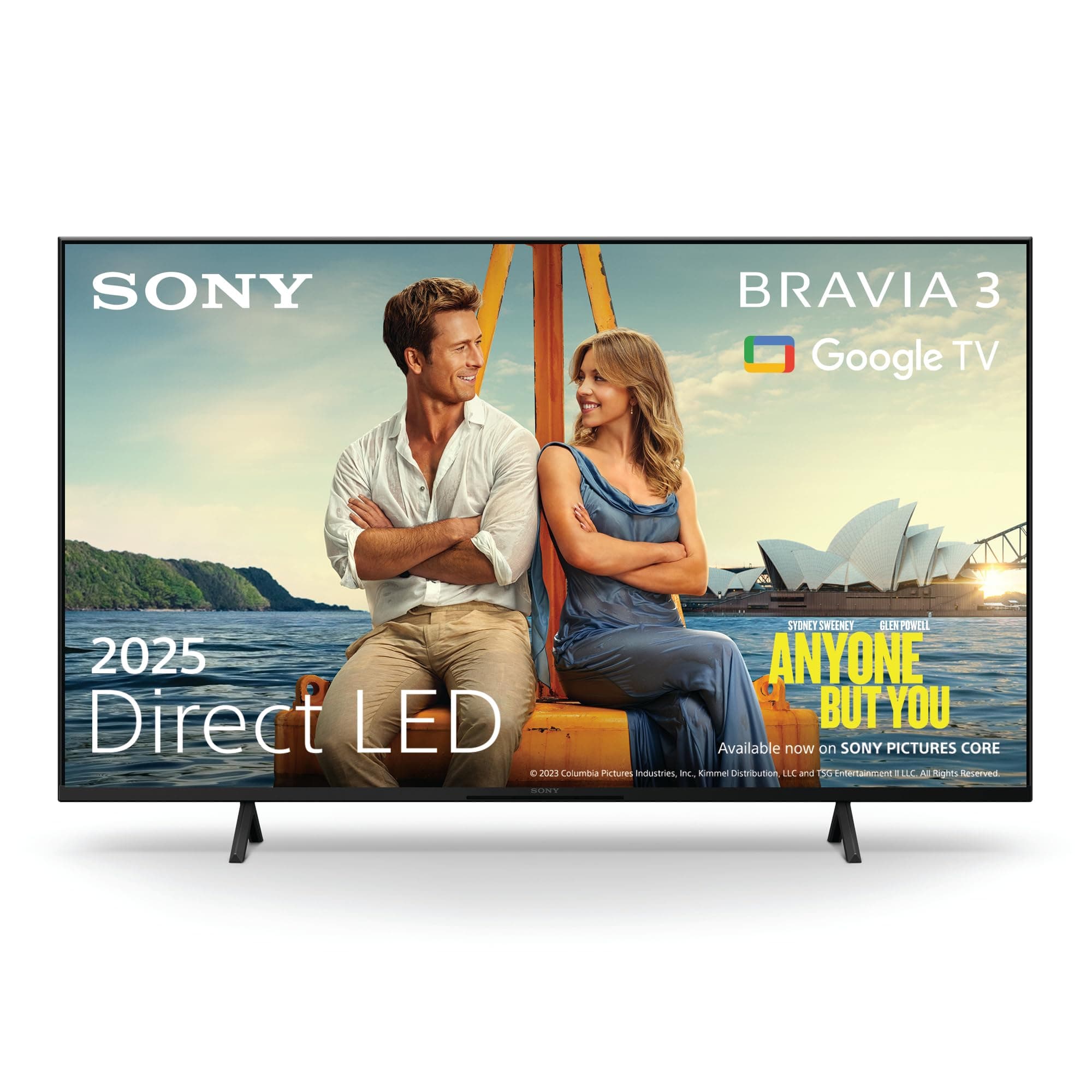 BRAVIA 3 – Direct LED, X-Balanced Speaker, Dolby Vision/Atmos, IMAX Enhanced, Google TV (2025), Google Cast, Apple AirPlay 2, Eco Dashboard 2, Game Menu 2 – 65-inch