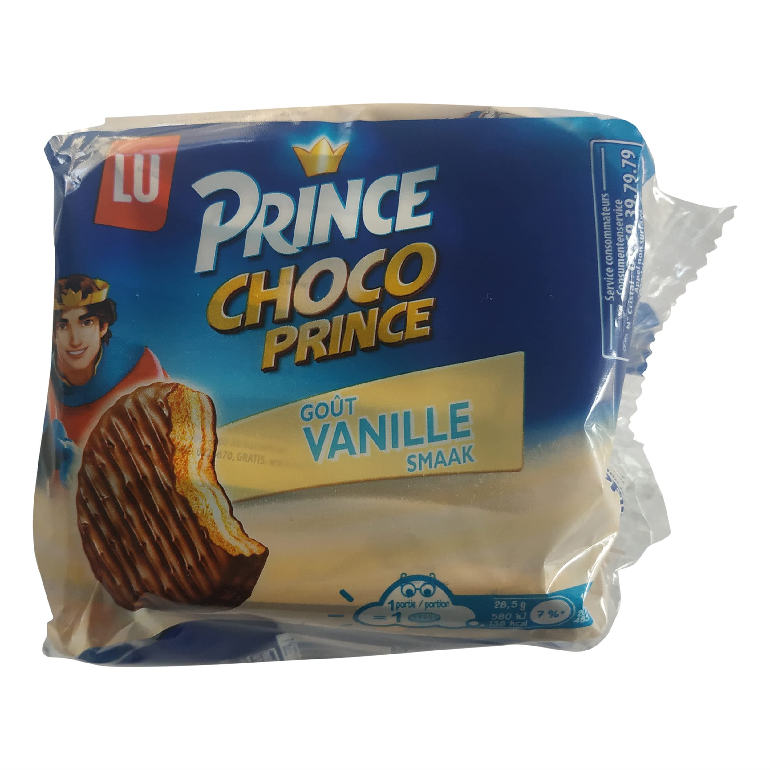 LU Prince Biscuits | LU Cookies | Vanilla Filled Grain Biscuits covered with Milk Chocolate | LU Prince Choco Prince | 6.03 Ounce Total Weight