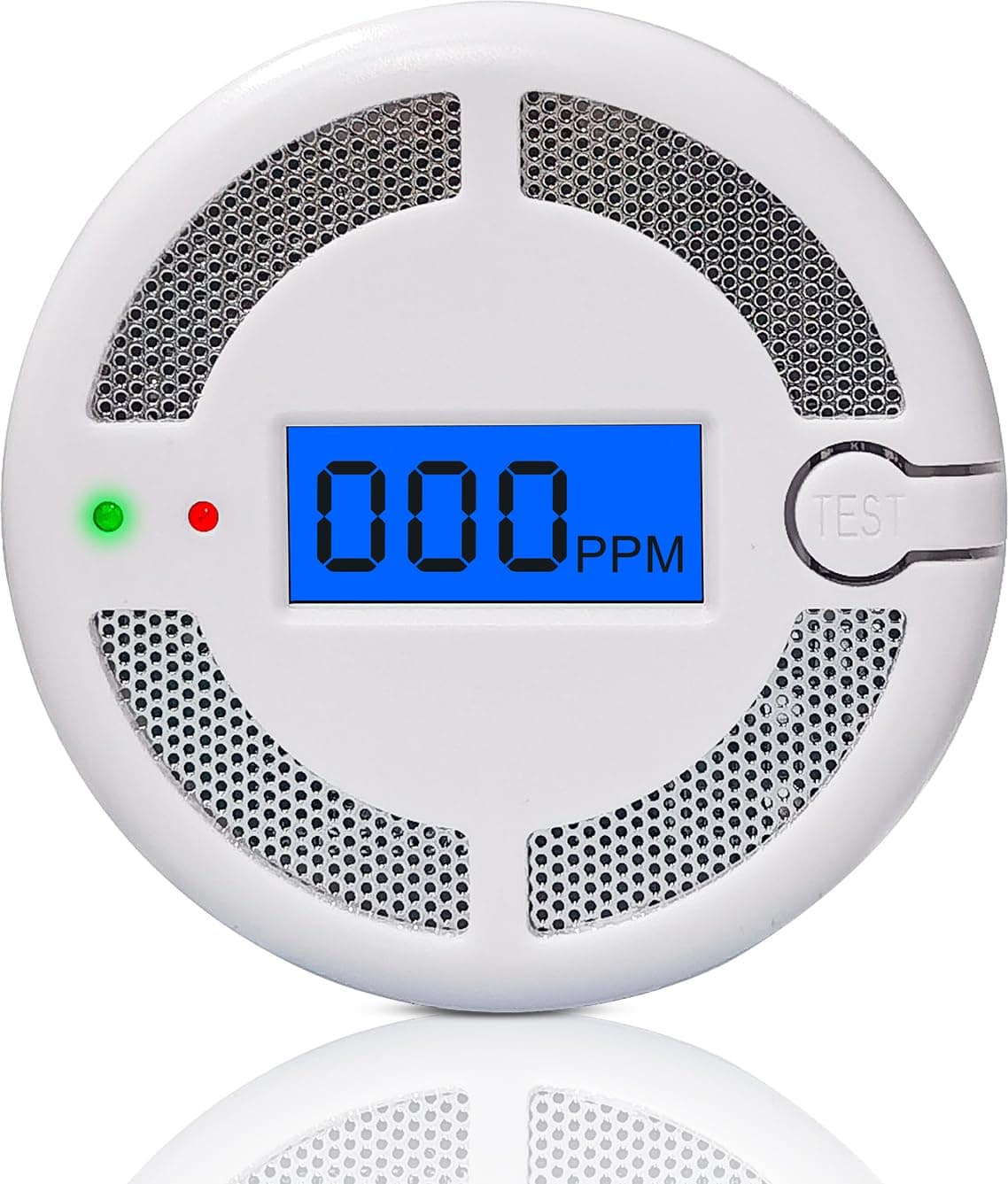 Carbon Monoxide Detector with LED Digital Display, Portable Carbon Monoxide Alarm for Home, CO Alarm with UL2034, Replaceable Batteries (Batteries Not Included)