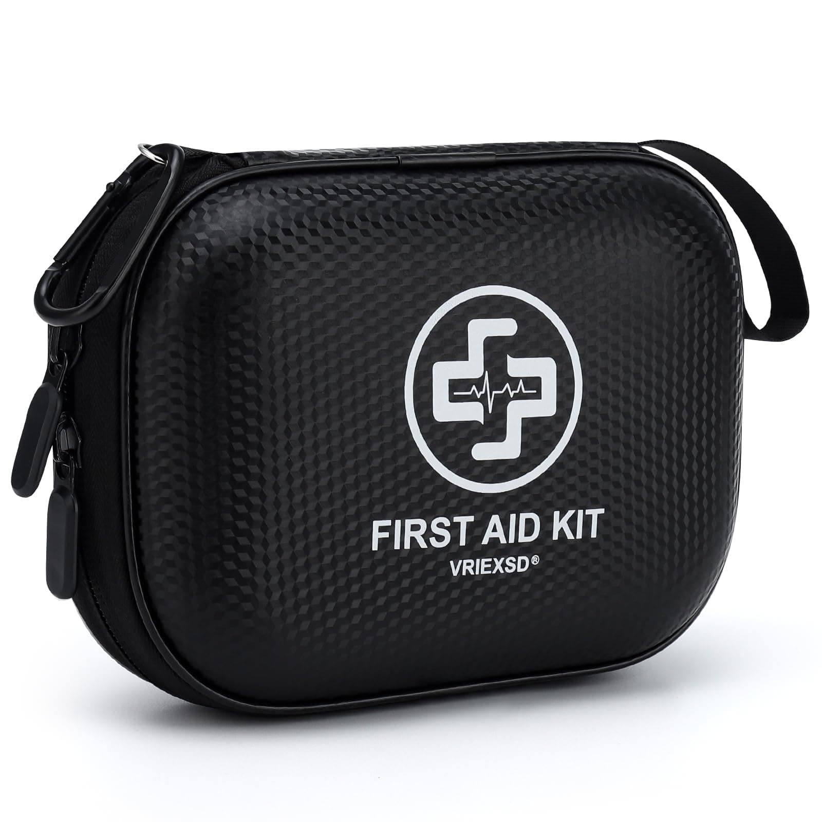 Mini First Aid Kit - 150 Piece Small Waterproof Hard Shell Medical Kit for Ho...