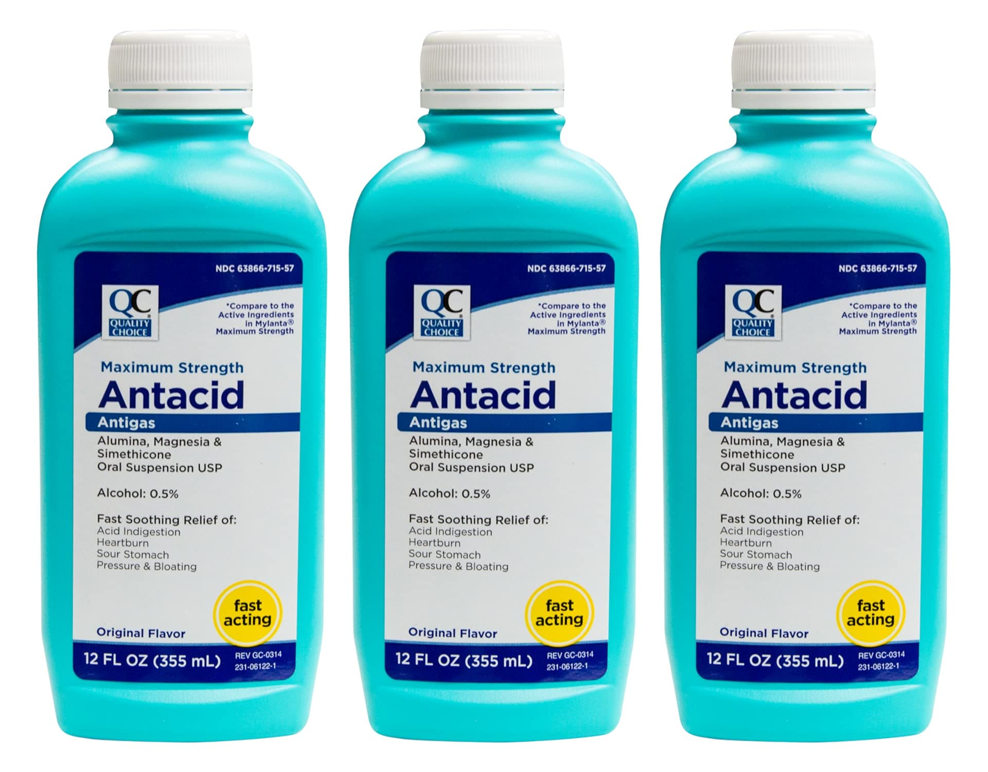 Maximum Strength Antacid 12 fl oz Pack of 3