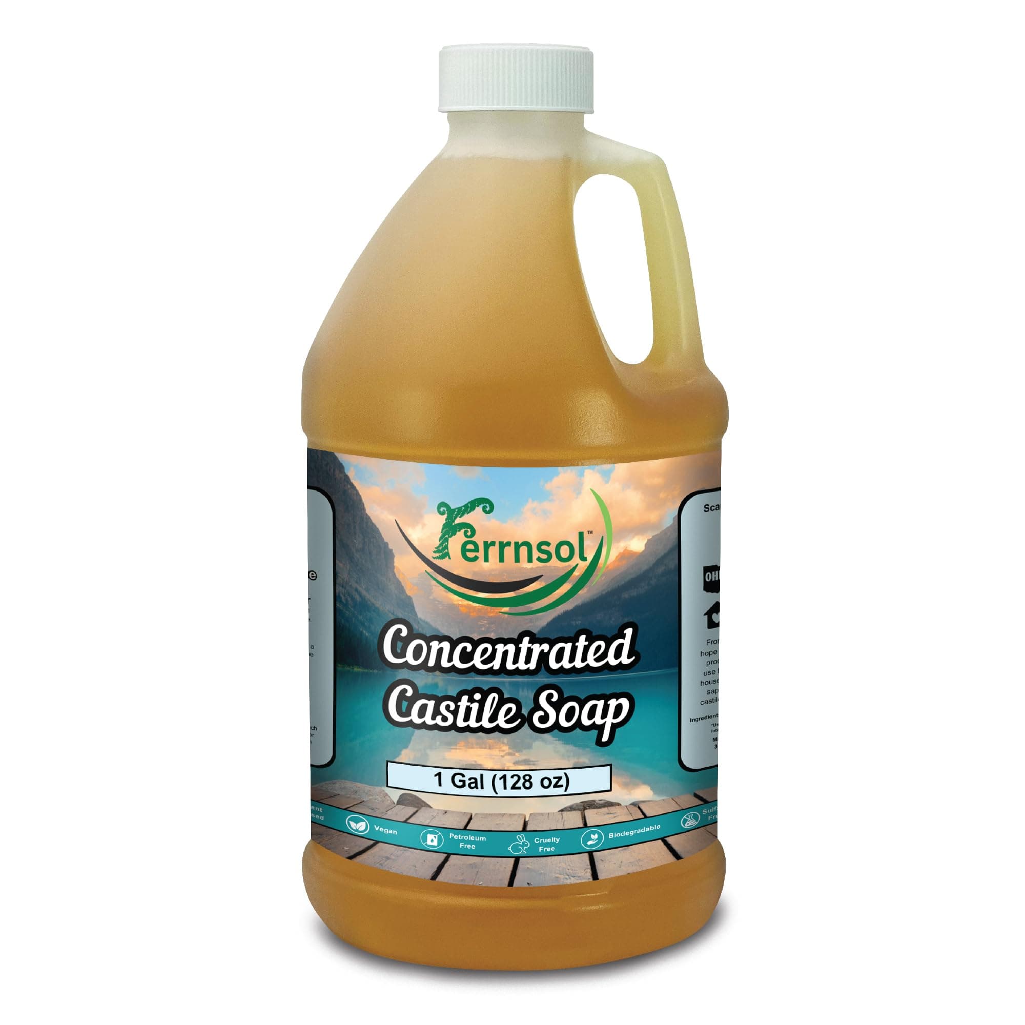 All-Purpose Cleaner, 1-Gallon Liquid Cleaner, Unscented, Multipurpose: Tile, Hardwood, Dishes, Laundry, Powerful Cleaner, Gentle on Skin