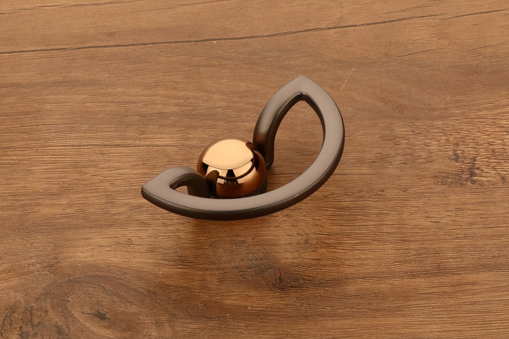 HARMONUS Knobs for Drawer & Cabinets Set Knob,Black Satin - Rose Gold Wardrobe Kitchen Door Pull Handle Knobs Square Shape Drawer Knob - (KNOBS-194- Pack of 6)