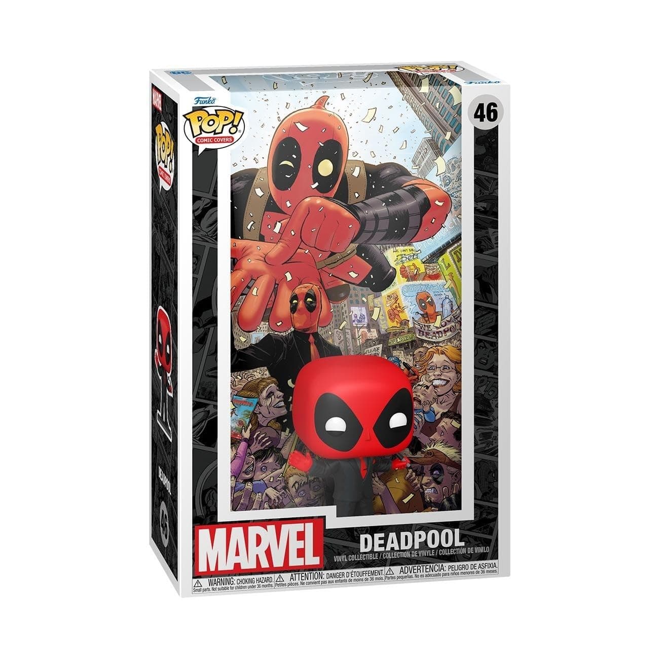 POP! Comic Cover: Marvel - Skrull - Deadpool - (2025) #1 Deadpool In Black Suit - Marvel Comics - Collectable Vinyl Figure - Gift Idea - Official Merchandise - Toys for Kids & Adults