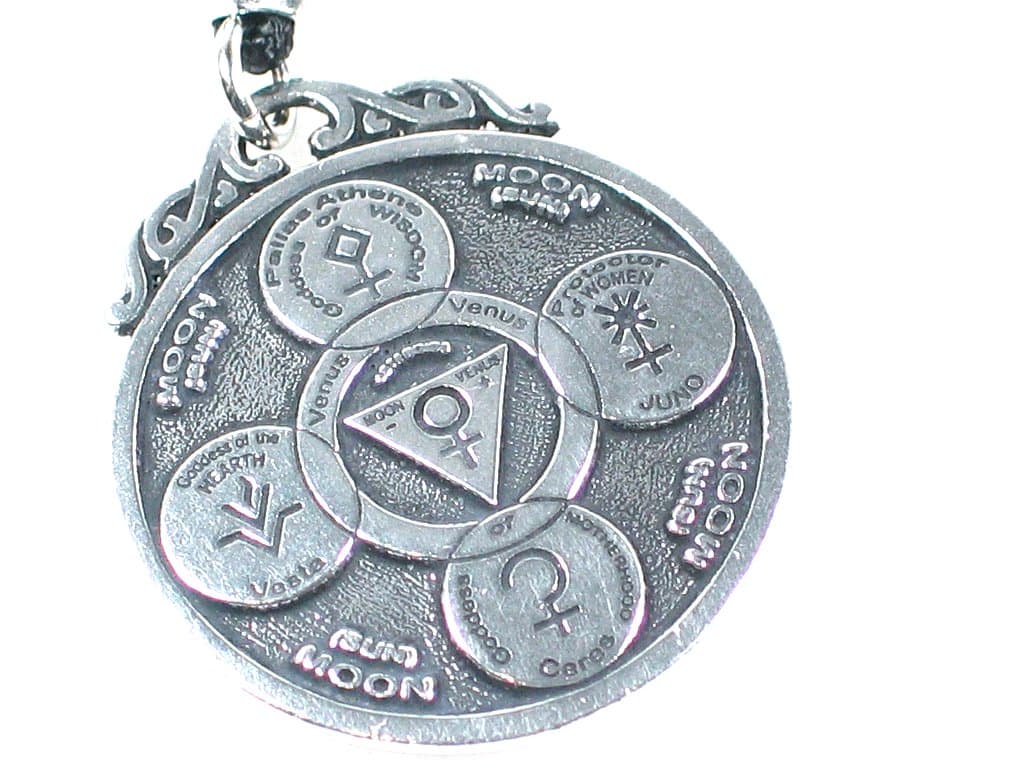Asteroid Goddess Pewter Pendant, Healing from Chiron,
