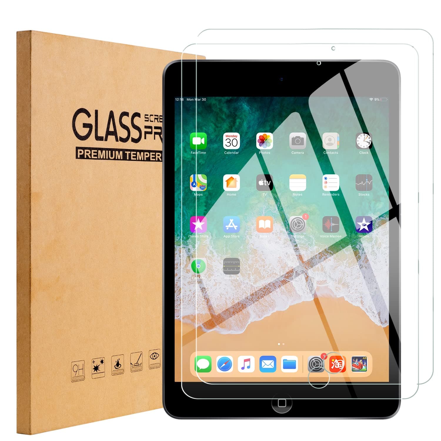 iPad 6/5, iPad Air 1/2, iPad Pro 9.7 Screen Protector