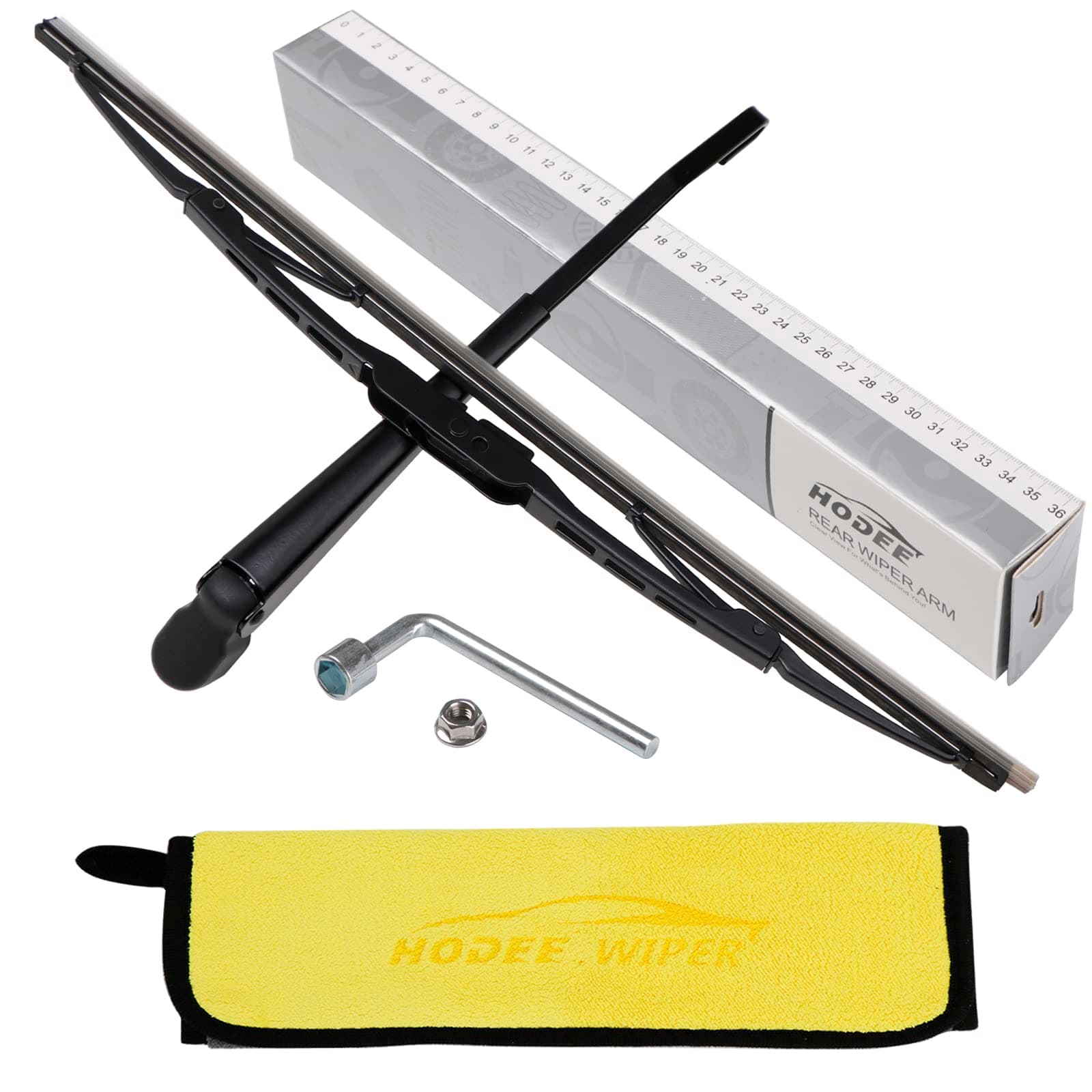 Rear Wiper Arm Blade Nut Set Replacement for Ford Expedition, Lincoln Navigator 2003-2007,Rear Windshield Wiper Cover Accessories Assembly, Wiper Cap Set for Back Window, OEM:6L1Z17526A