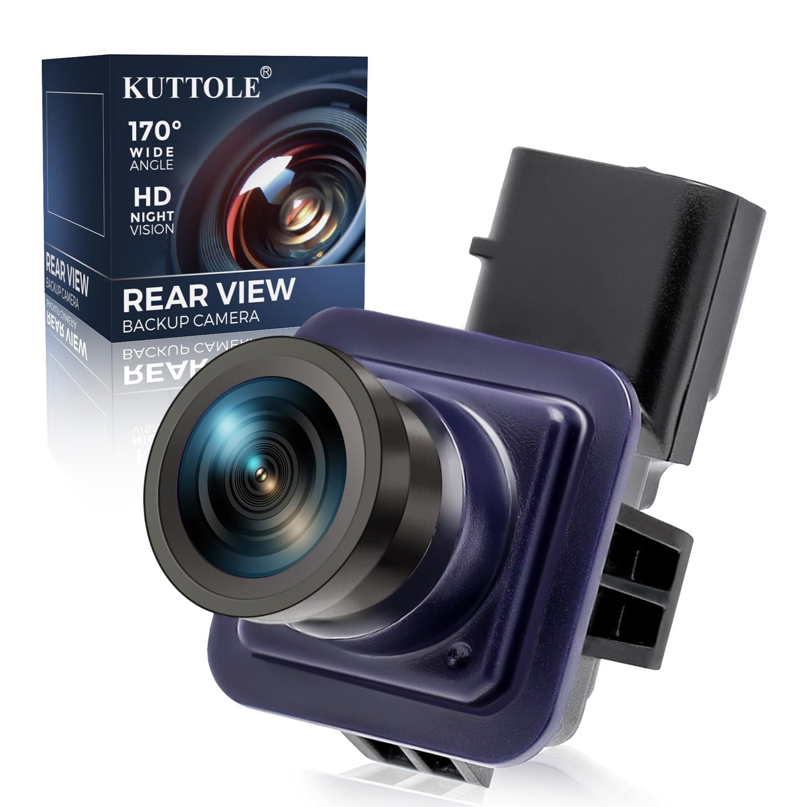 Rear View Camera Compatible with Ford Explorer 2011 2012 2013 2014 2015 170 Degree Wide Angle OE EB5Z-19G490-A 590-421 DB5Z-19G490-A BB5Z-19G490-A