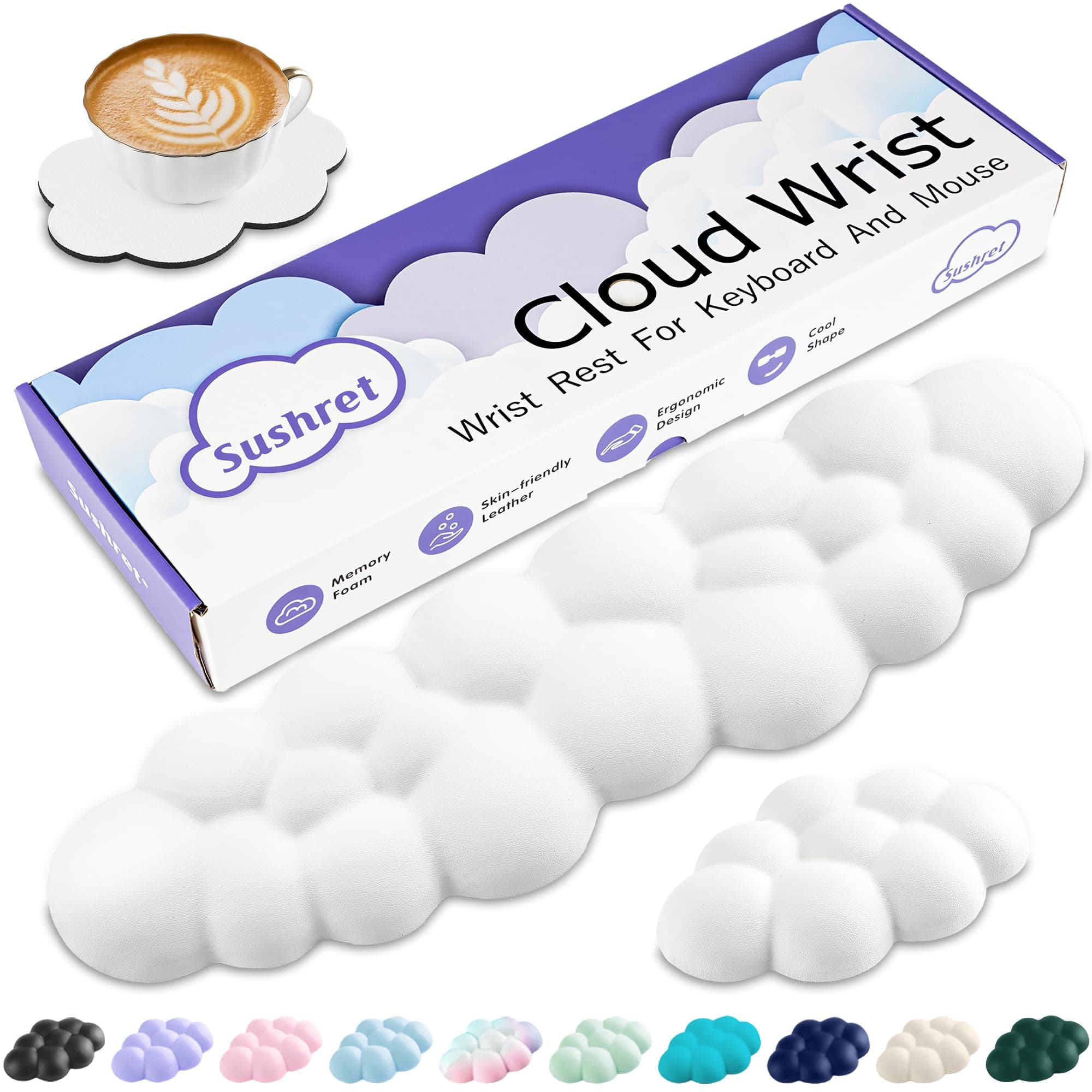 3-in-1 Cloud Wrist Rest Set