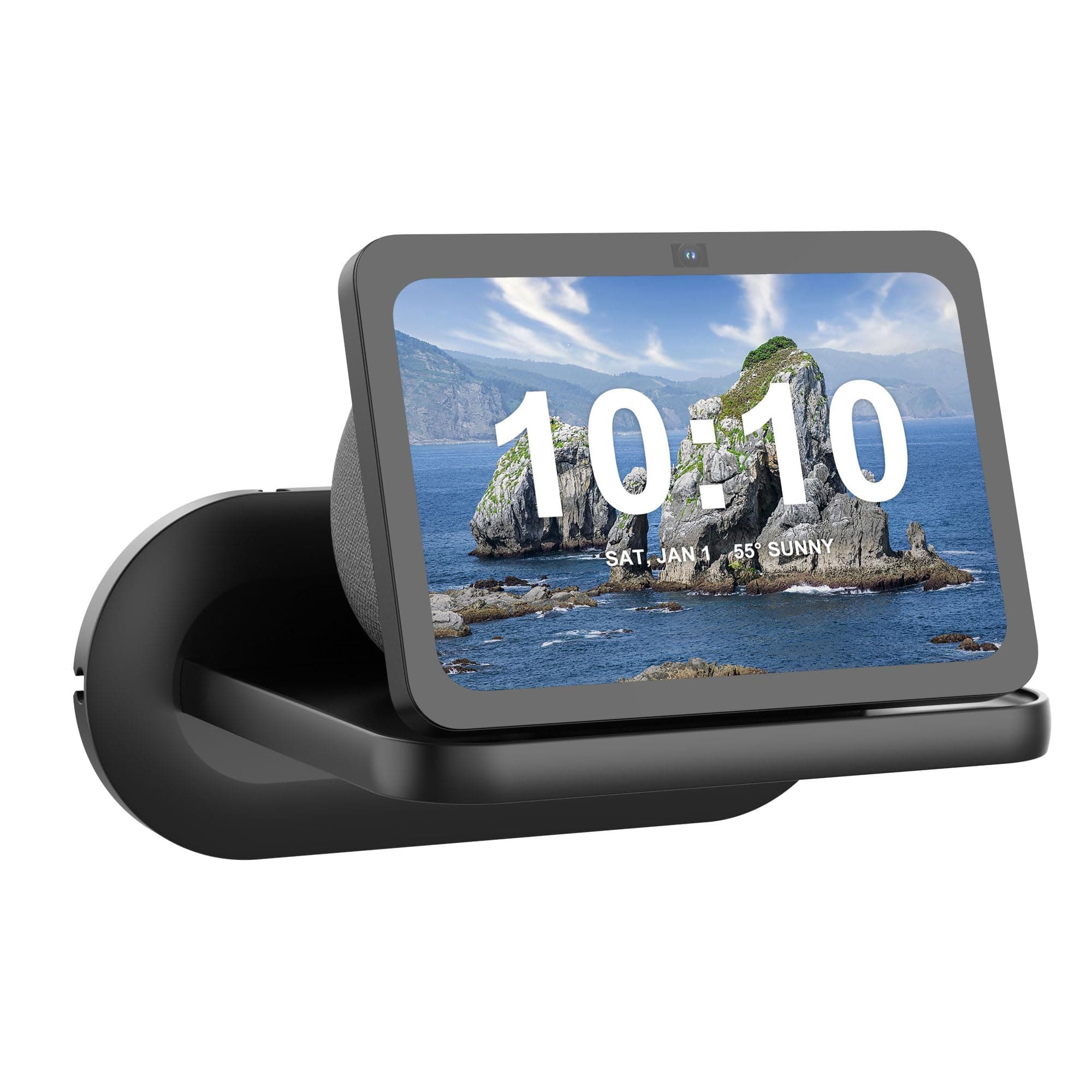 Cozycase Small Wall Shelf for Show 8 (1st / 2nd / 3rd Gen), Floating Shelves for Google Nest Hub/Home Hub, JBL Flip and other Bluetooth speakers, saving counter space in Bathroom Kitchen