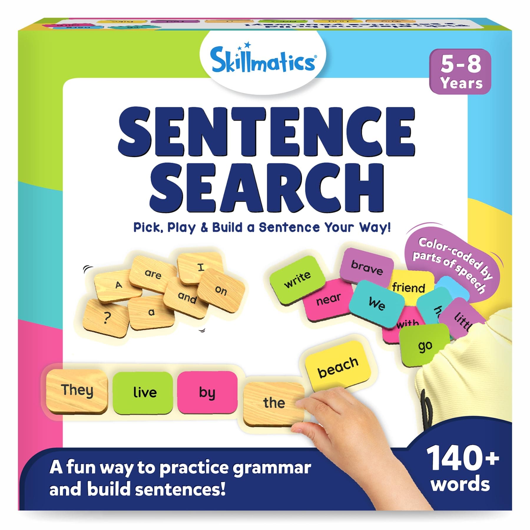 Learning Toys - Sentence Search, Fun Sentence Building Activity, Creative Word Play, Educational Toys for Kids, Gifts for Boys and Girls Ages 5, 6, 7, 8