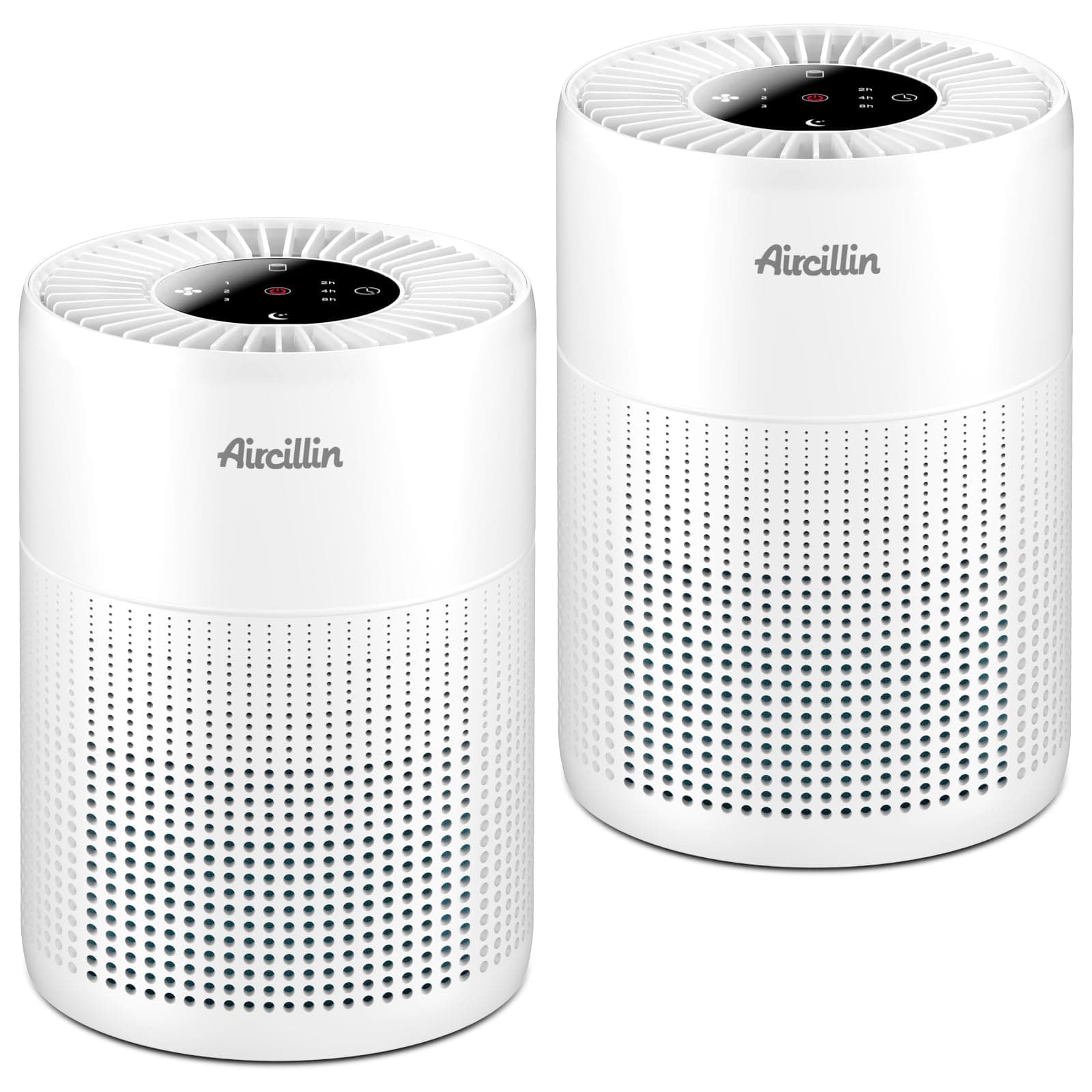 Aircillin AP070A 2 Pack Bedroom Air Purifier
