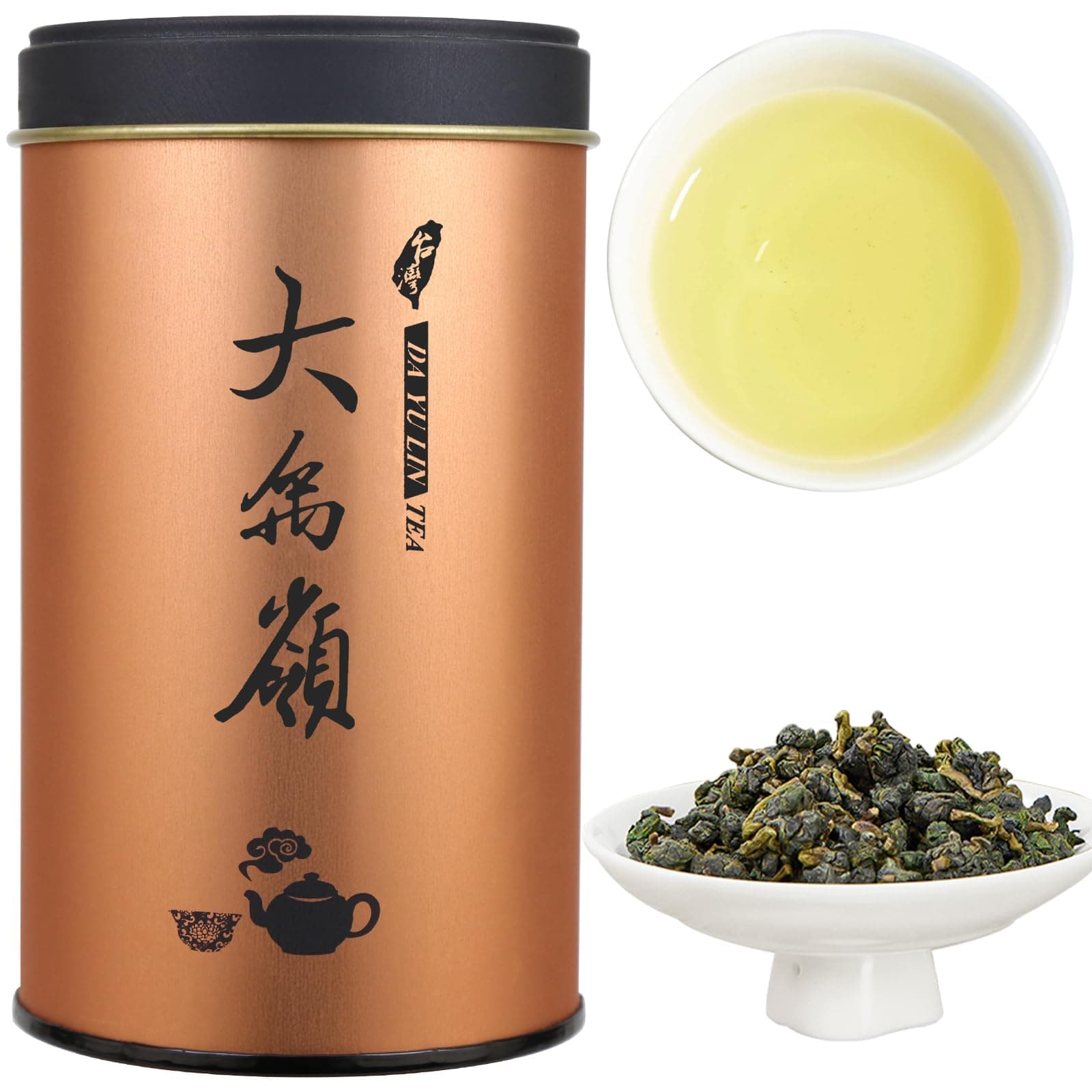XIXICHA Dayuling Oolong Tea Taiwan High Mountain Tea Oolong Tea Loose Leaf Premium Formosa Floral Scent 大禹岭 台湾茶 台湾高山茶 乌龙茶 (120 cups)5.29oz/150g