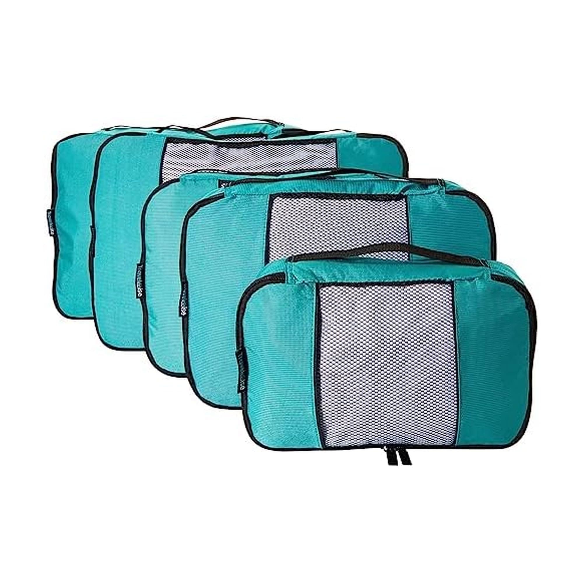 TravelWise Luggage, Teal, 1 Small, 2 Medium, 2 Large