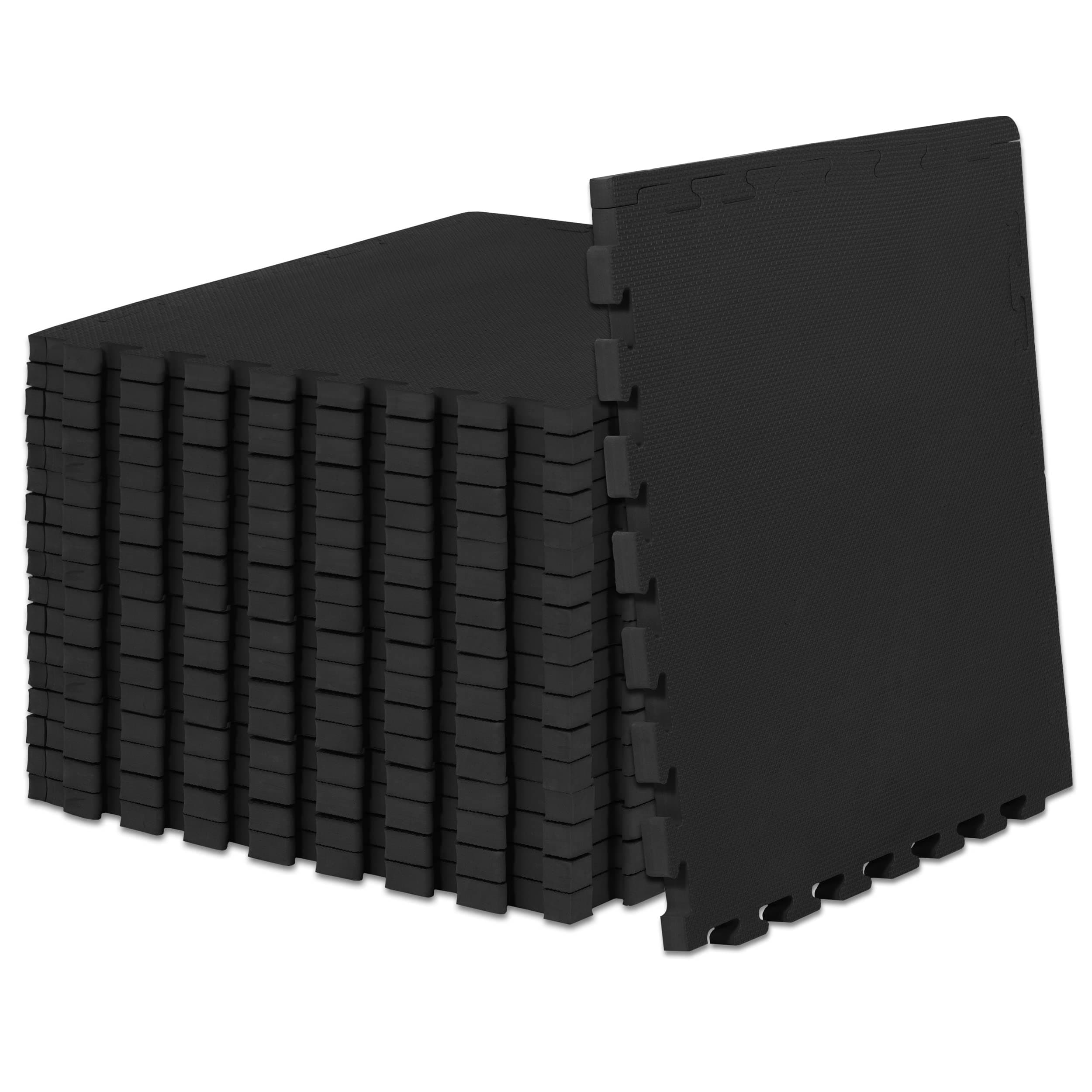 ProsourceFit Exercise Puzzle Mat EVA Foam Interlocking Tiles Protective and Cushion Flooring for Gym Equipment, Exercise and Play Area