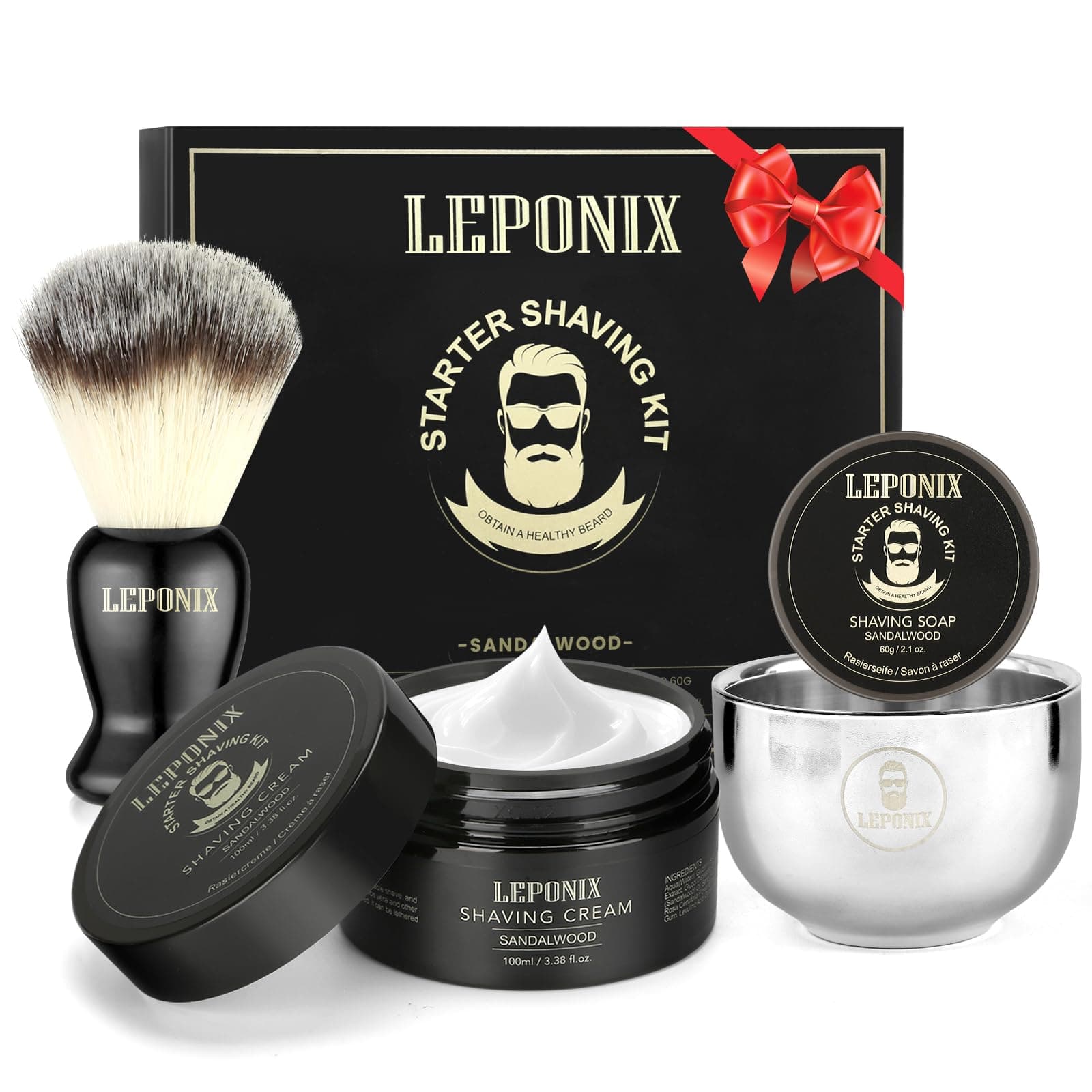 Mens Shaving Kit, The Ultimate Secret Santa Gift Set - Include Shaving Soap, ...