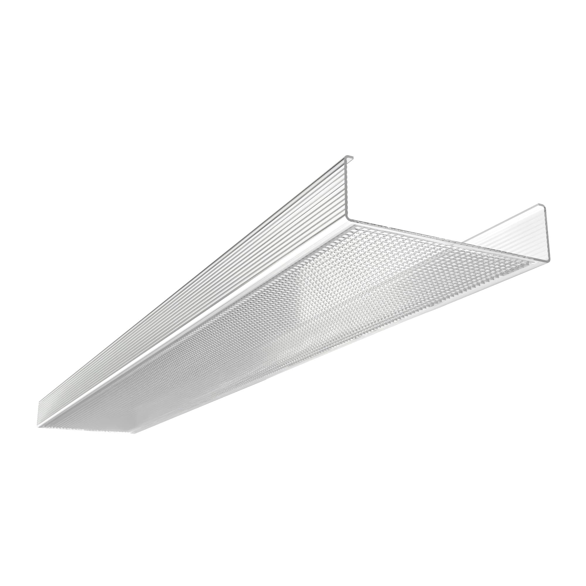 KASTLITE DSB48 2 Bulb Wraparound Ceiling Light Lithonia Lens Replacement, 48" Prismatic Acrylic Overhead LED/Fluorescent Lamp Fixture Cover - 4' Flat Kitchen Garage Office & Classroom Lights Diffuser
