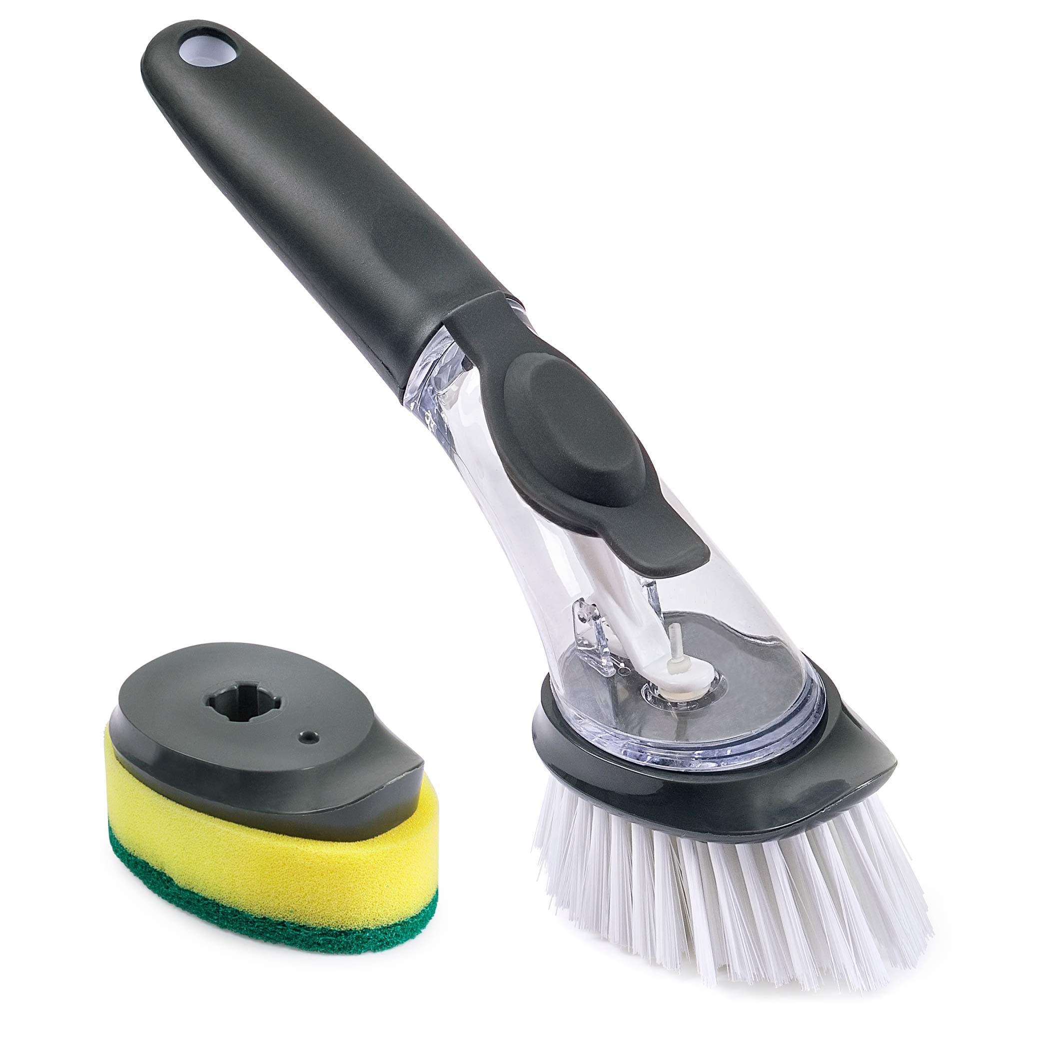 Soap Dispenser Dish Scrub Brush and Sponge