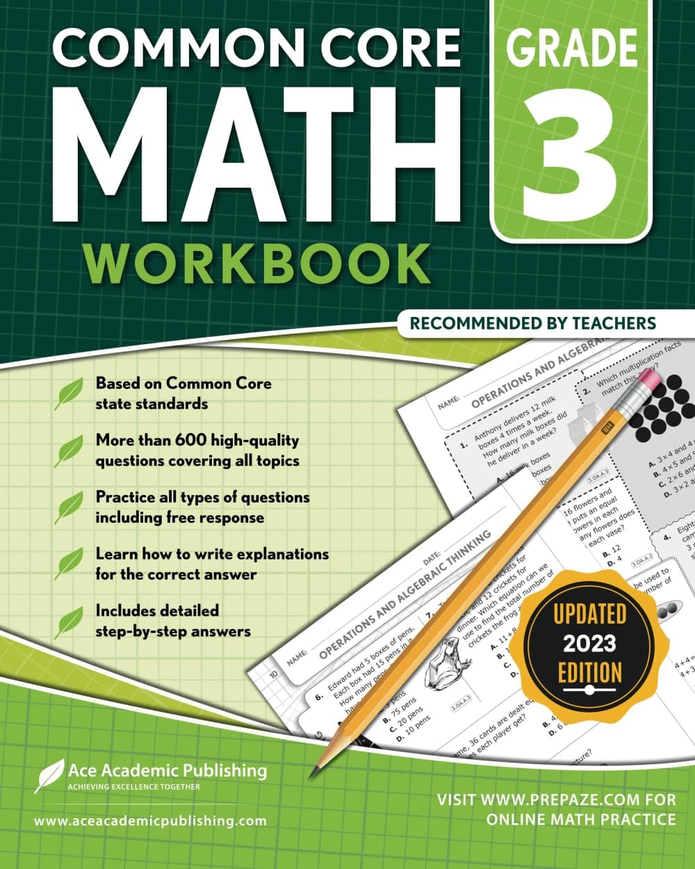 - 3rd Grade Math Workbook: CommonCore Math Workbook