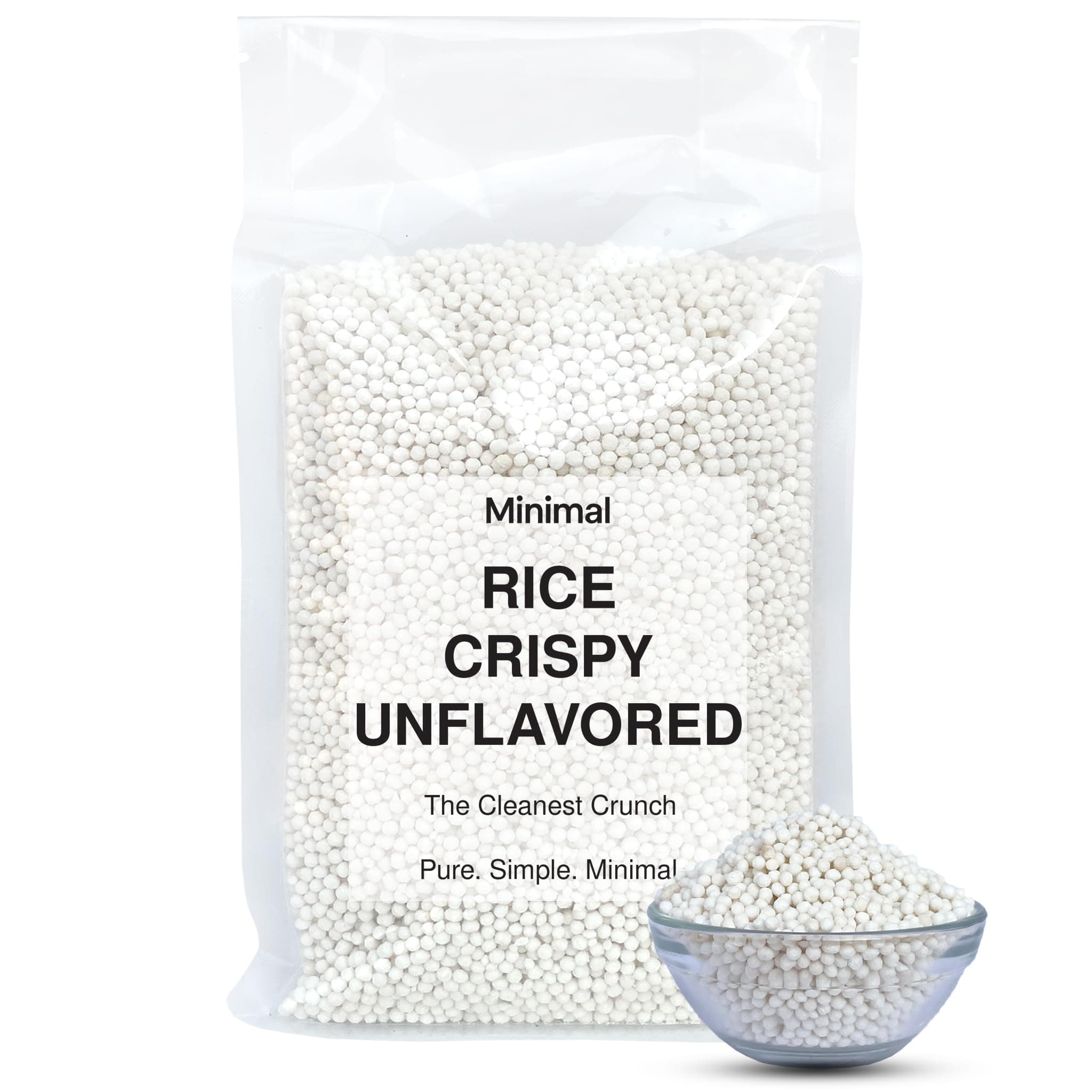 Minimal Plain Rice Crispies(Round Shape 2mm-3mm),1Kg(Pack Of 2 * 500)