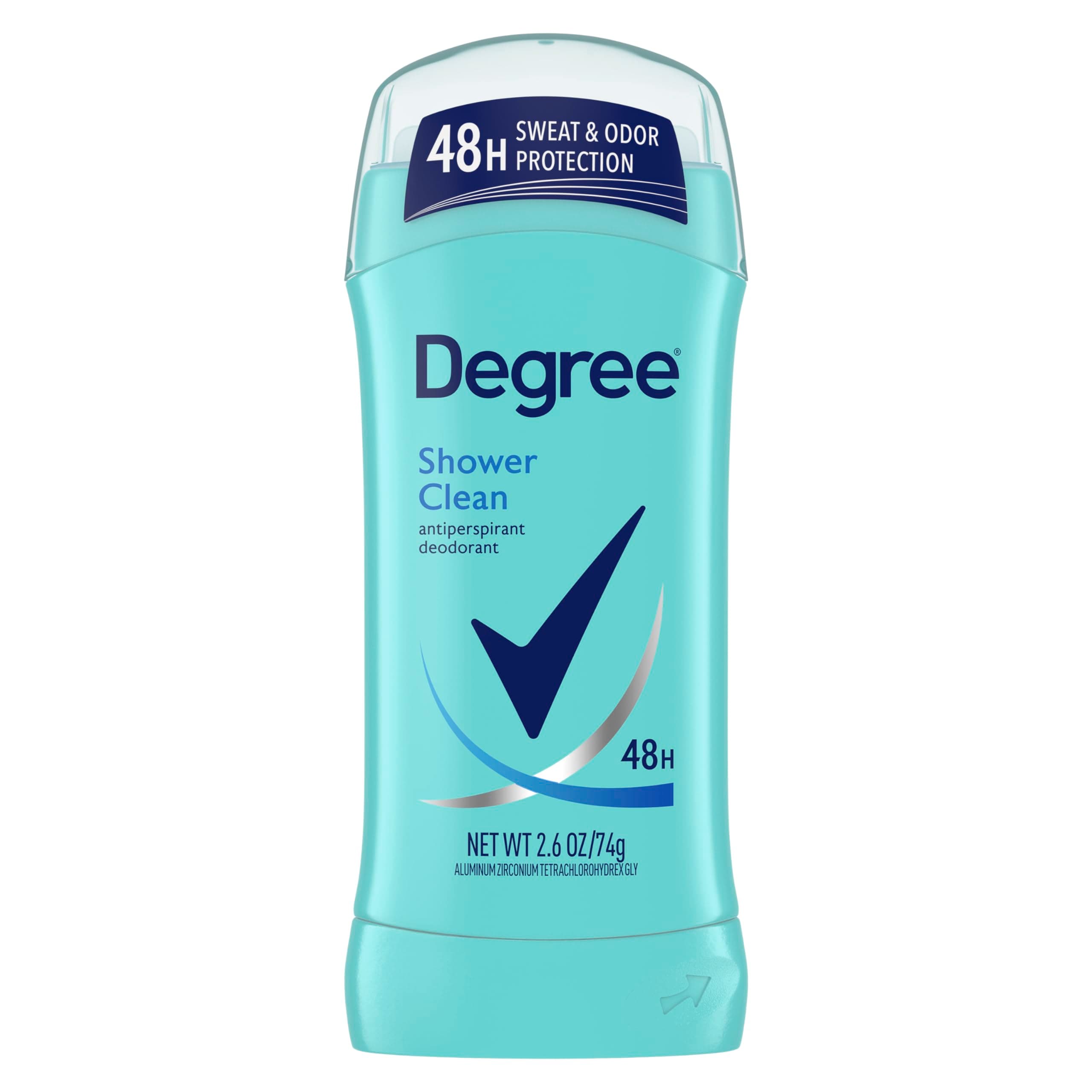 Degree Invisible Solid Shower Clean Deodorant For Women 2.6 Oz