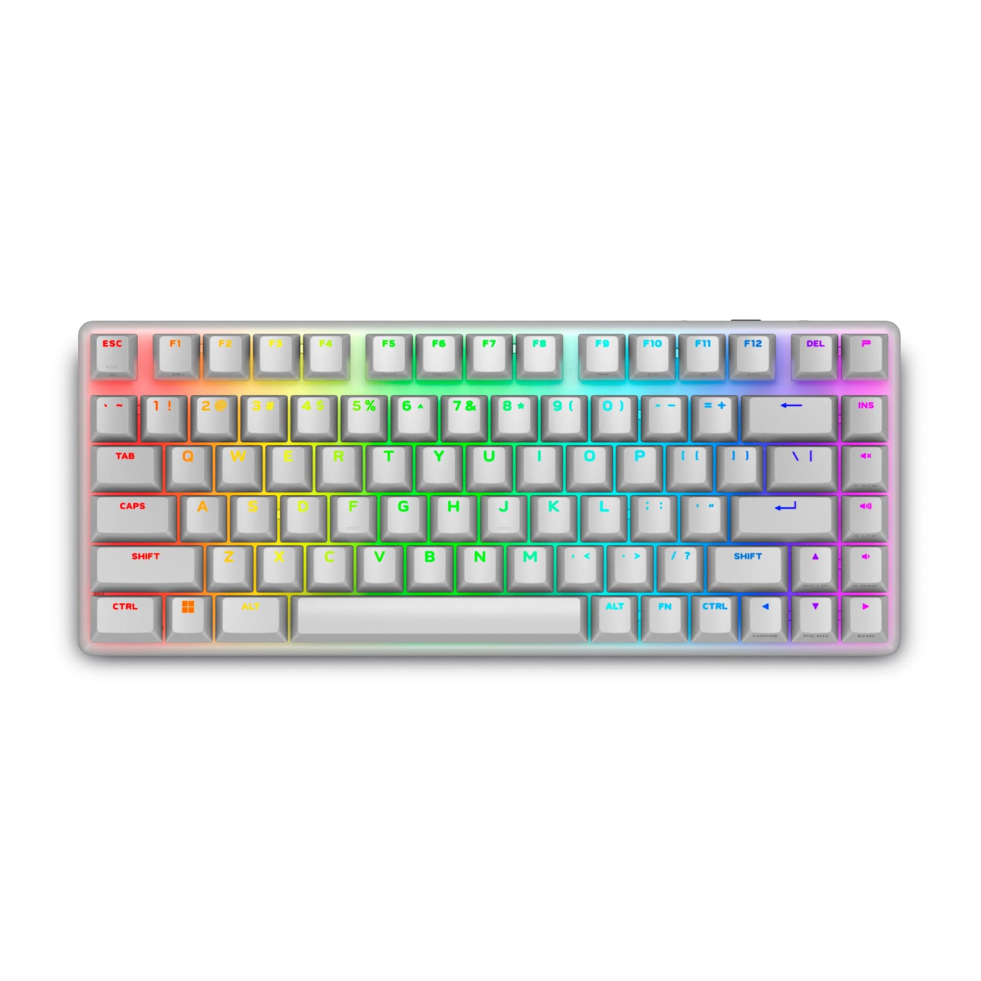 Pro Wireless Gaming Keyboard - Bluetooth 5.1/2.4 GHz Radio Frequency Connectivity, Linear Mechanical, Hot-swappable switches, Tri Mode connectivity, Adjustable Height - Lunar Light