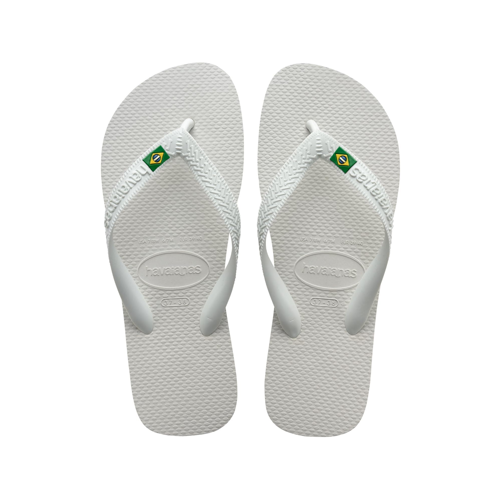 Top Brasil, Comfortable, Durable and Lightweight Flip-Flops, with Non-Slip Sole, Brazil Flag on the Straps, Adults, Unisex