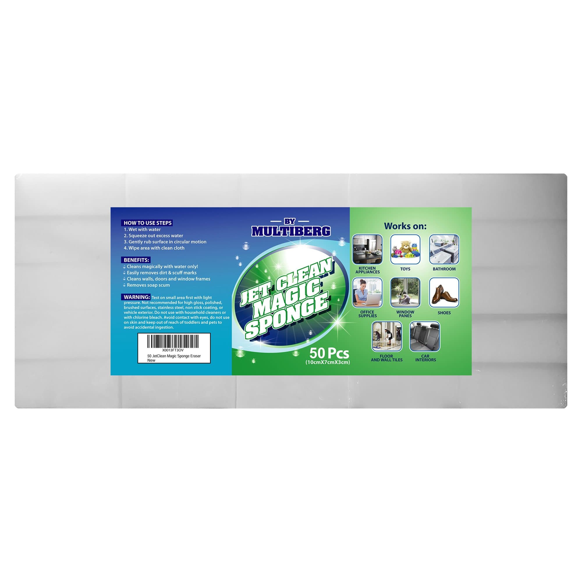 JetClean Magic Sponge Eraser (25pk or 50pk)