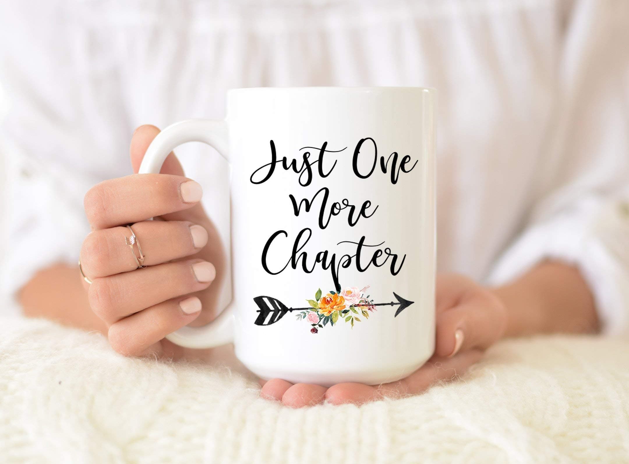 Just one more Chapter Coffee Mug Reading Mug Gift for Book Lovers Funny Mug Gift for Readers Bookworm Mug Book Club Gift