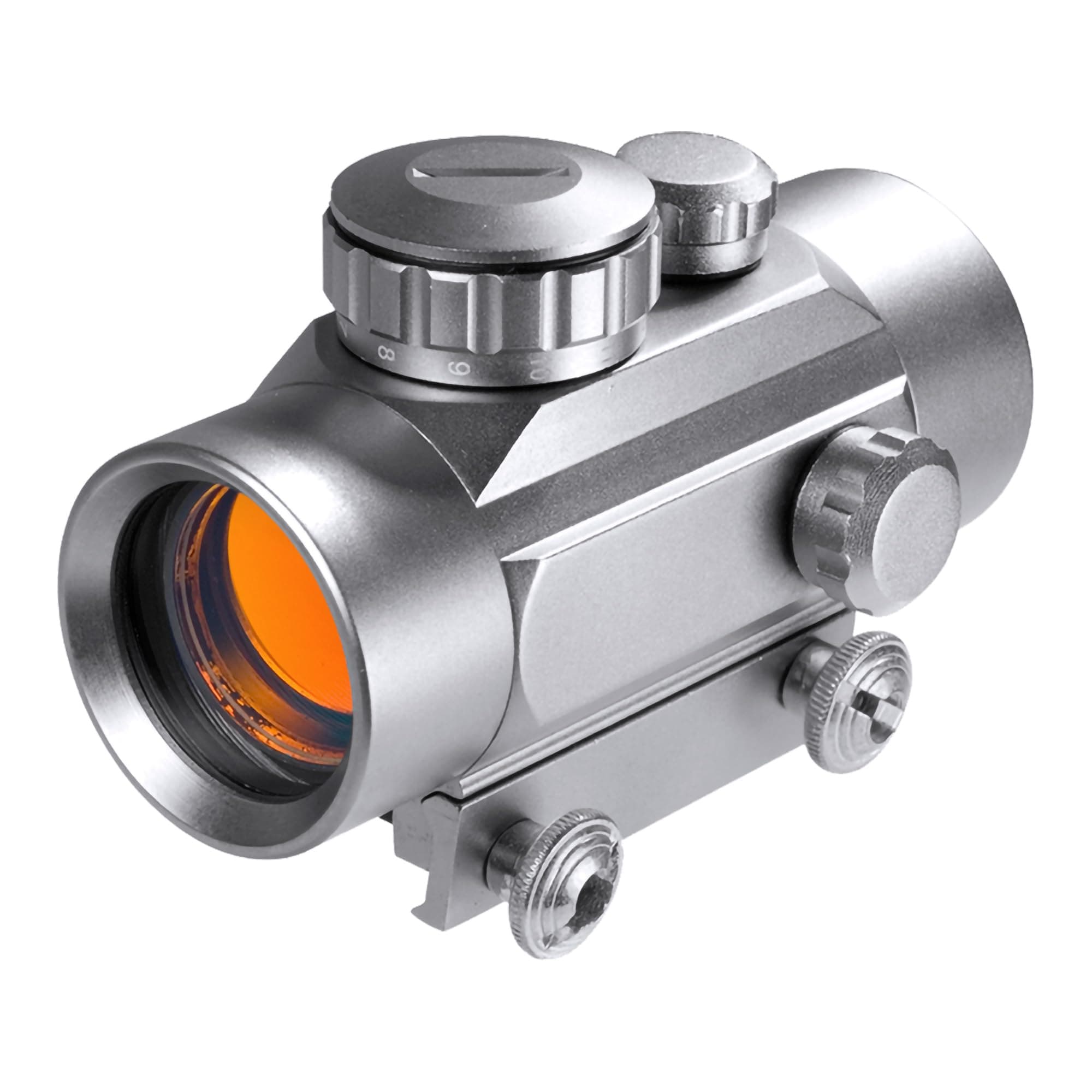 Barska 30mm Red Dot Sight – 1x Magnification, 5 MOA Reticle, Adjustable Brightness, Unlimited Eye Relief, Weaver Mount, Anti-Reflective Coating