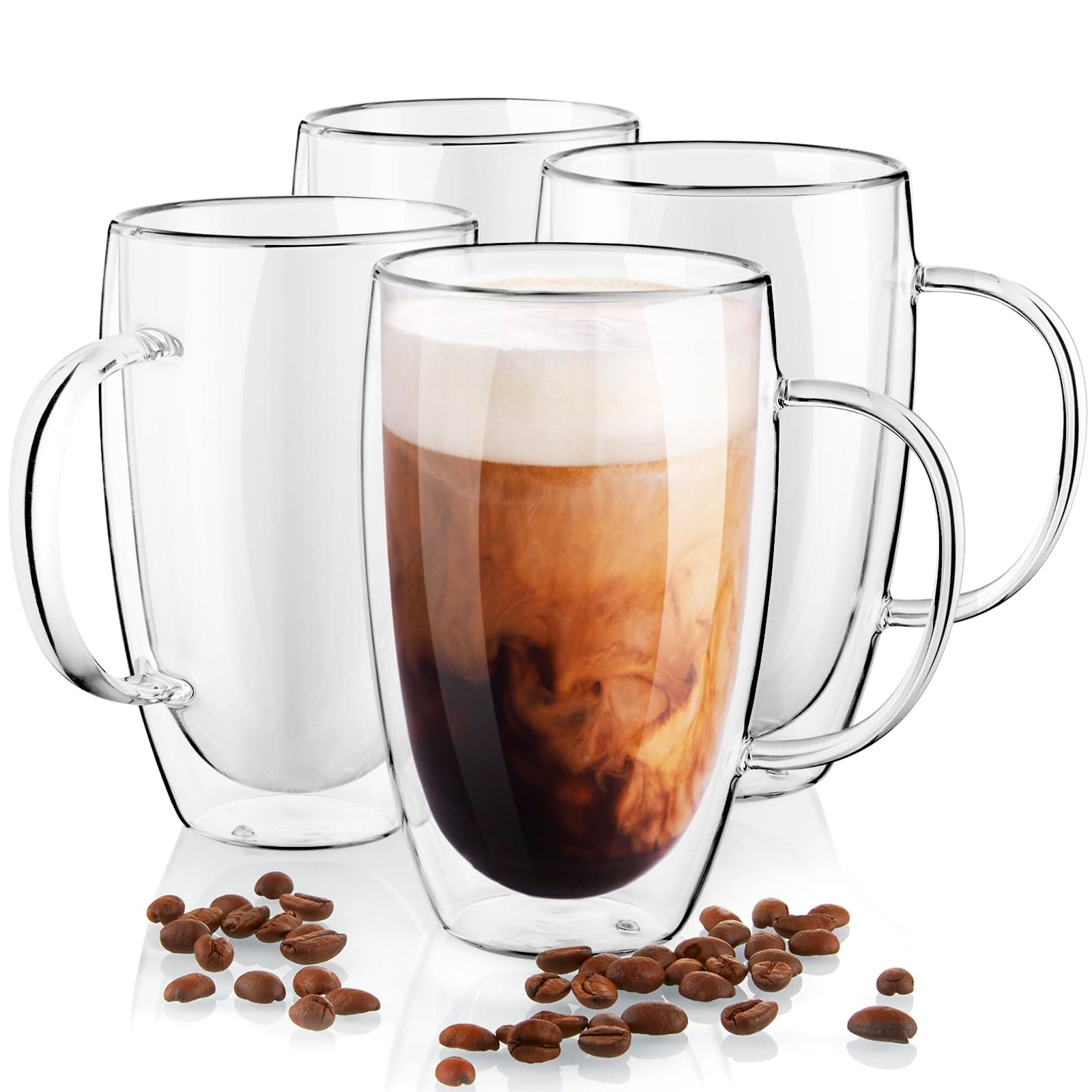 Double Wall Glass Coffee Mugs
