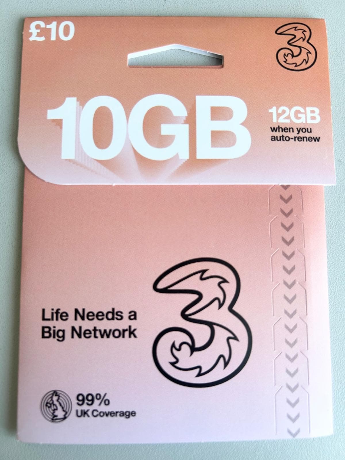 Network 3 Pay As You Go Sim Card