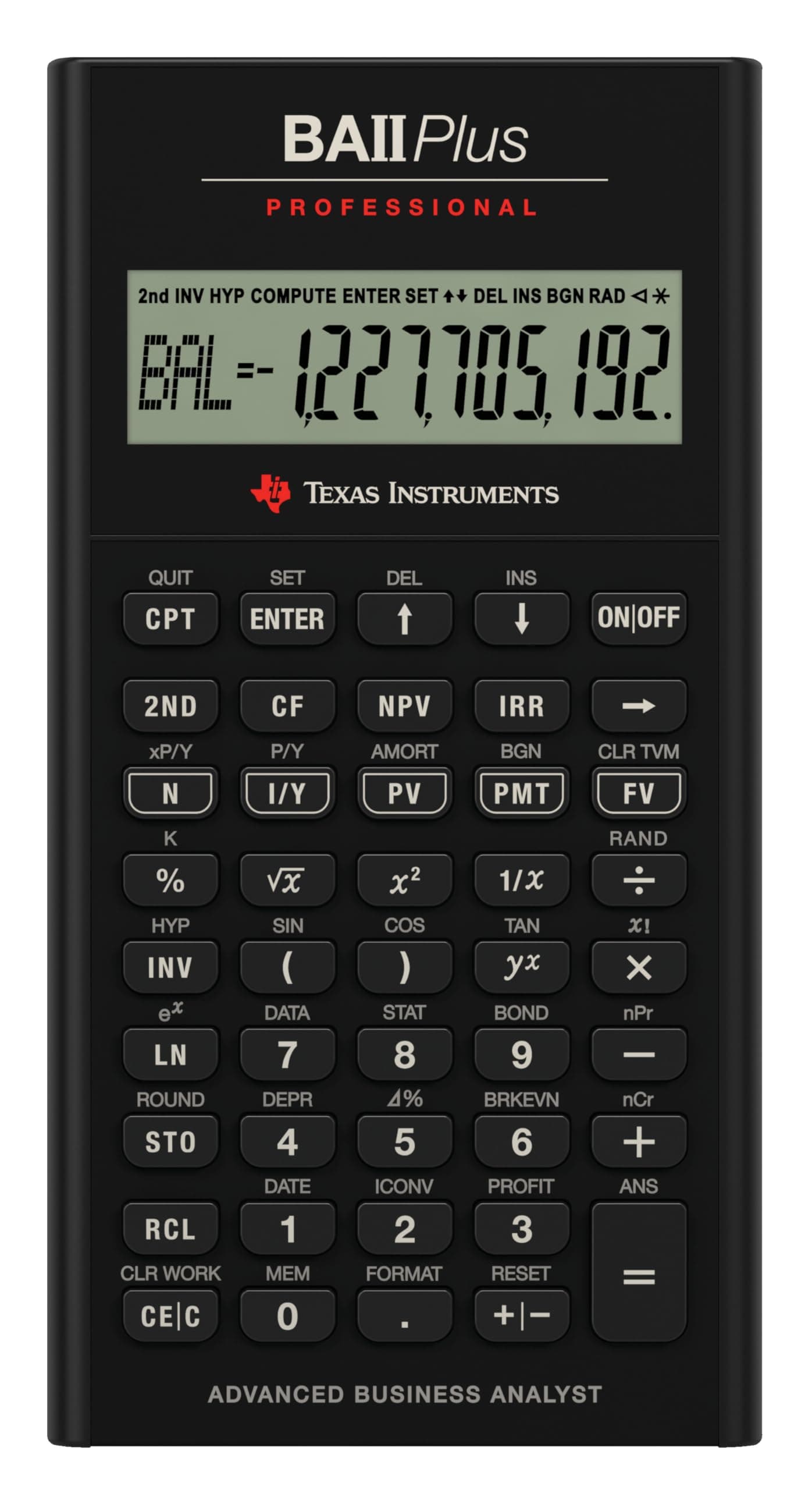 Texas Instruments BA II Plus Professional Calculator