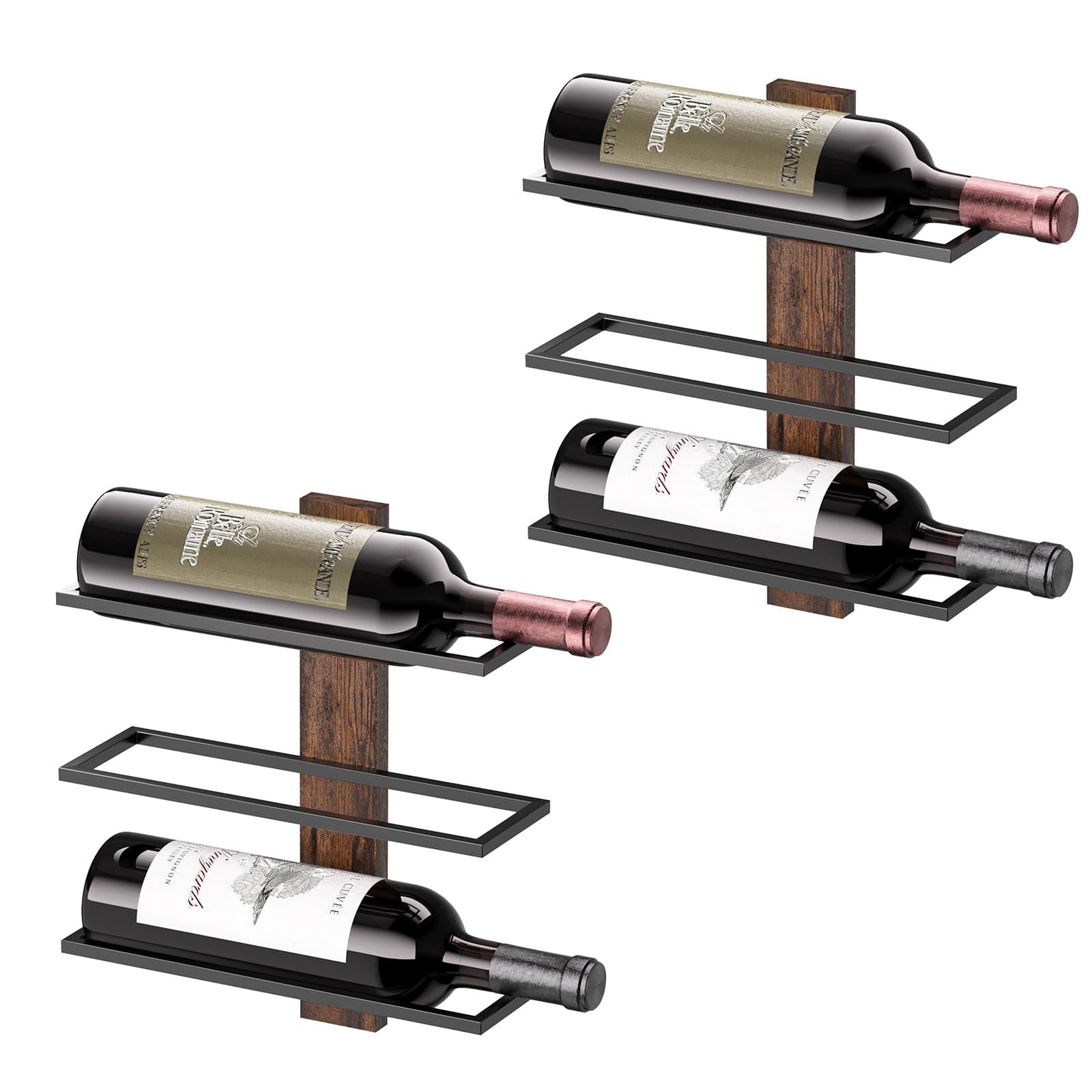 B4Life Wine Rack Wall Mounted Wall Wine Rack Wall Wine Racks for 6 Wine Bottle Wall Mount Wine Rack Hanging Wine Rack Wine Holder Wall Wine Racks for Wall Wine Wall Decor