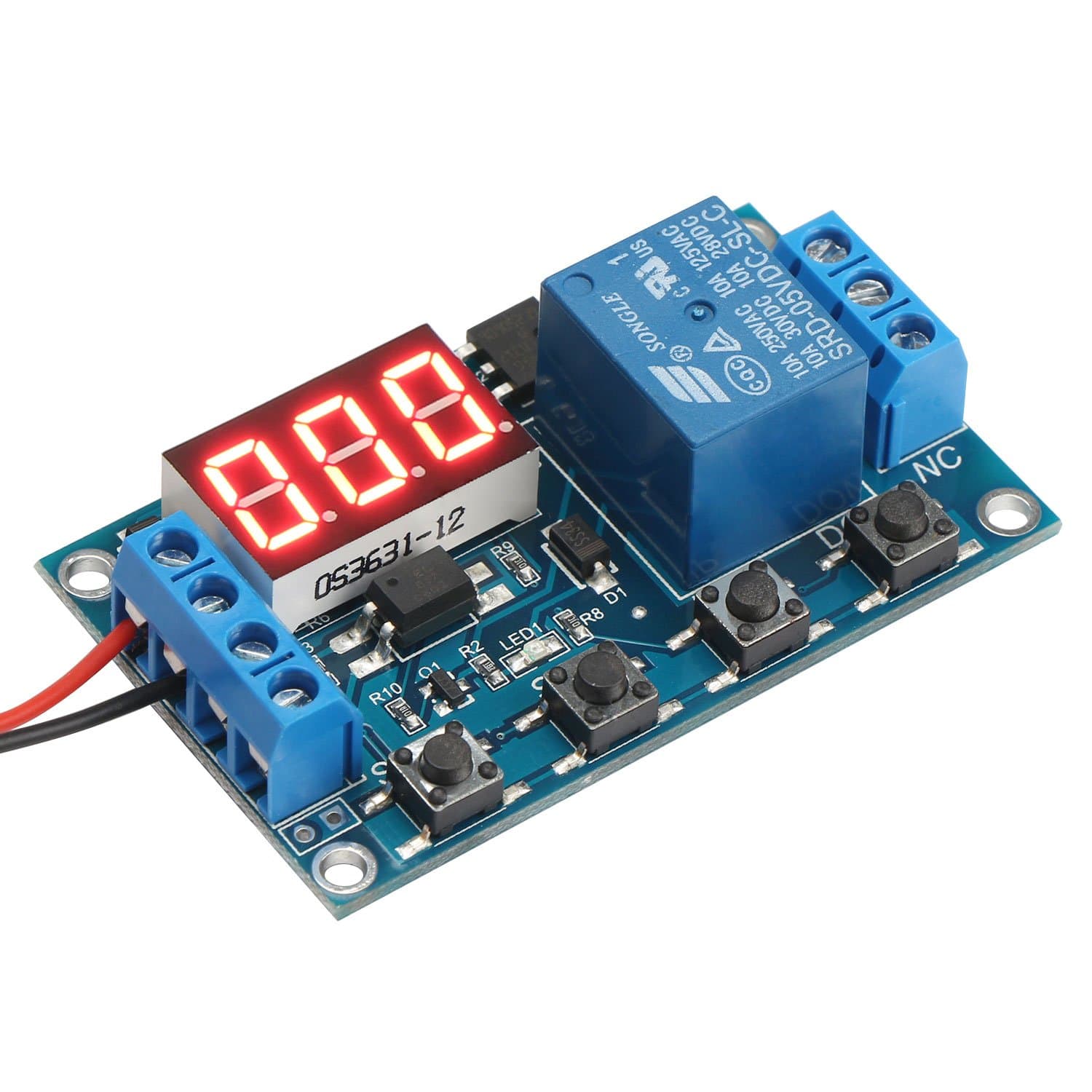 DC 6V To 30V One Way Relay Module Delay Power Off Disconnection Trigger Delay Cycle Timing Circuit Switch | 1-Channel Power Relay Module with Adjustable Timing Cycle